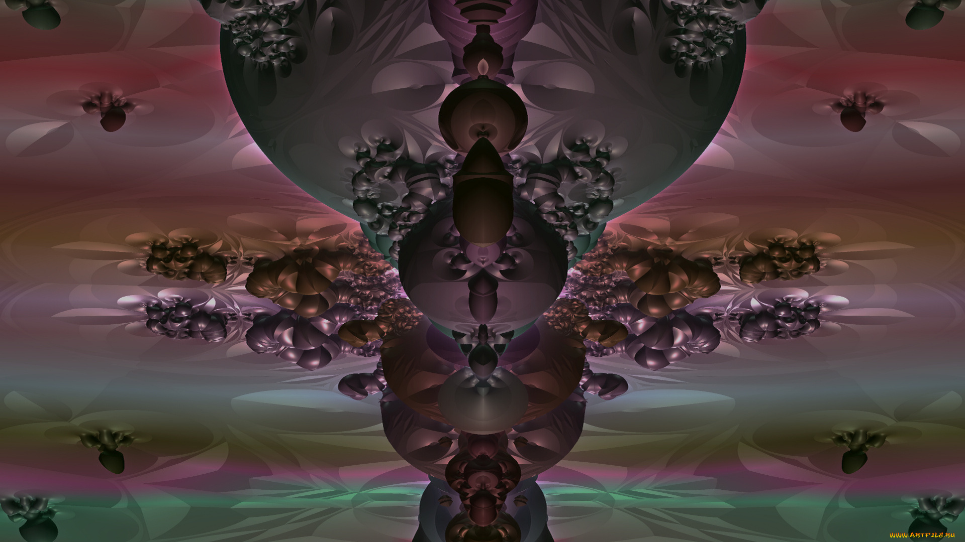 3д, графика, fractal, фракталы, фон, цвета, узор