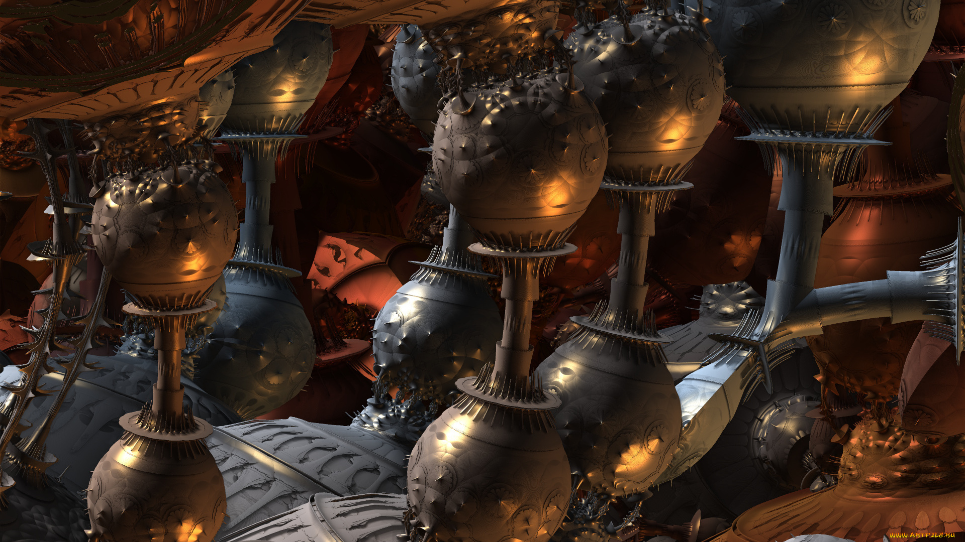 3д, графика, fractal, фракталы, фон, узор, цвета