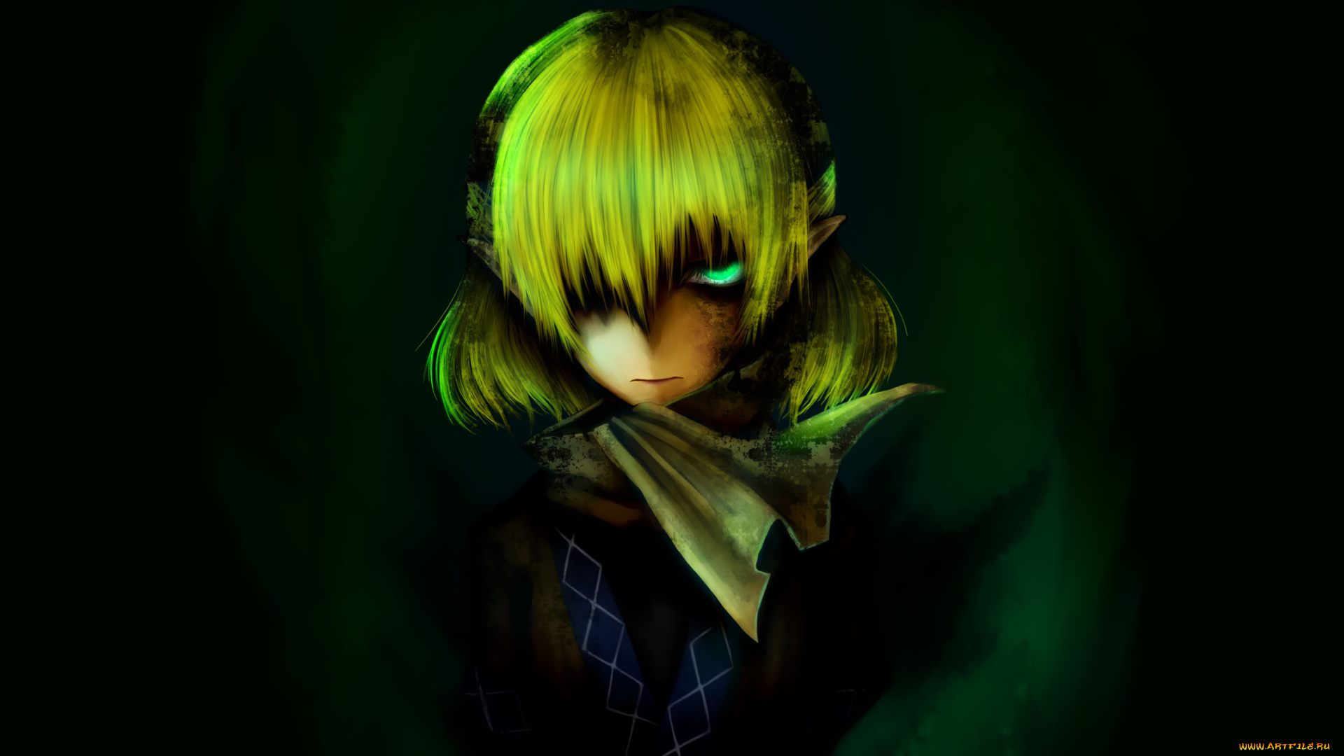 аниме, touhou, mizuhashi, parsee