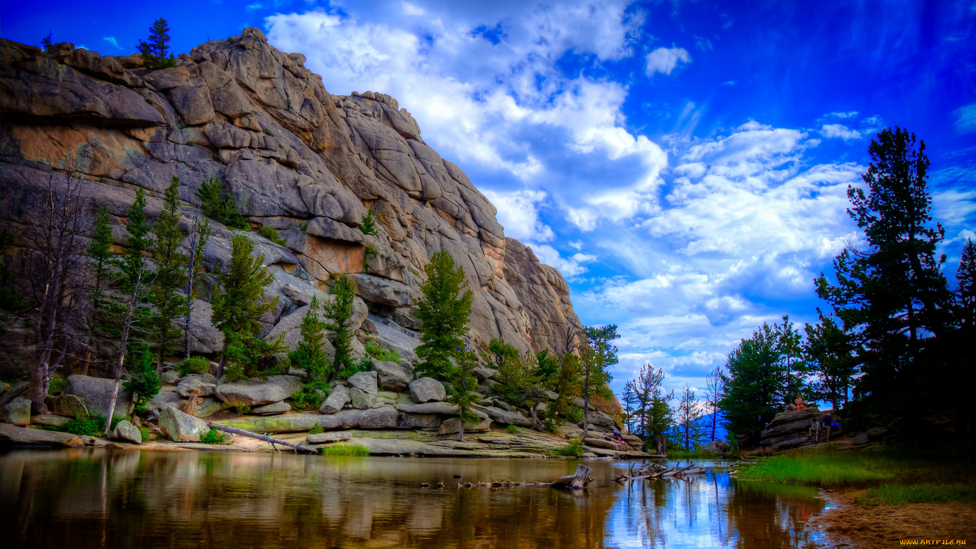 природа, реки, озера, скалы, океан