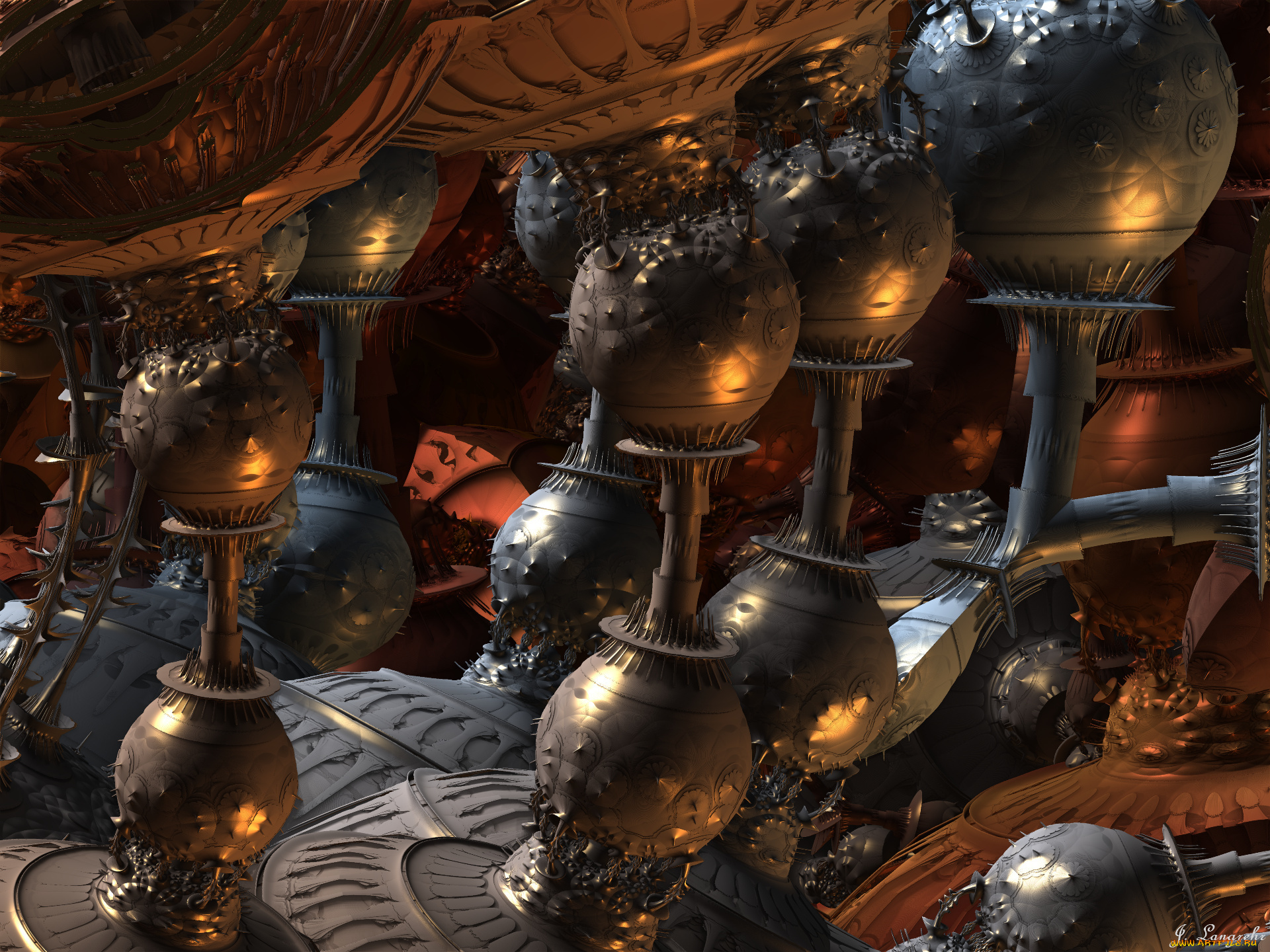 3д, графика, fractal, фракталы, фон, узор, цвета