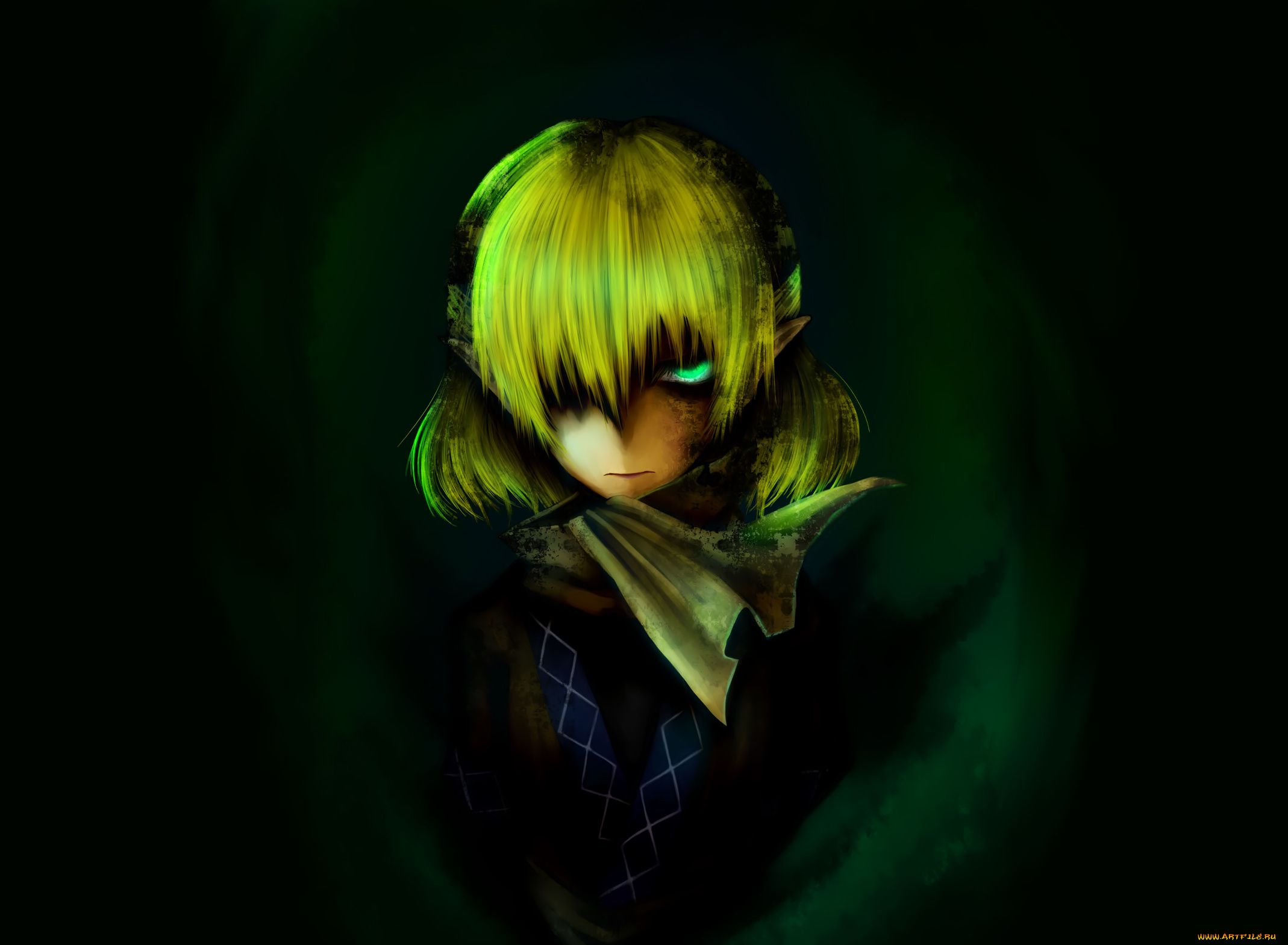 аниме, touhou, mizuhashi, parsee
