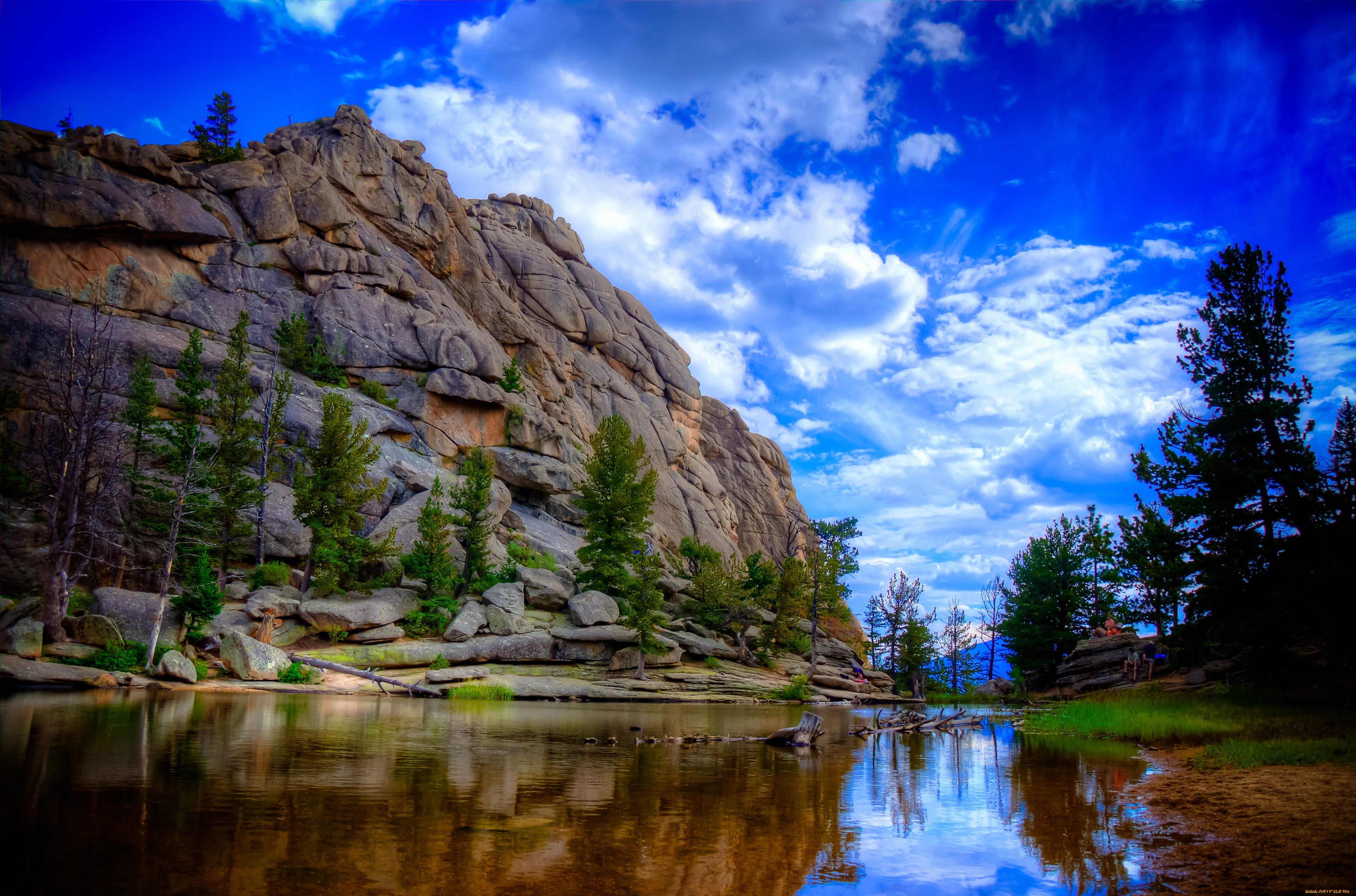 природа, реки, озера, скалы, океан