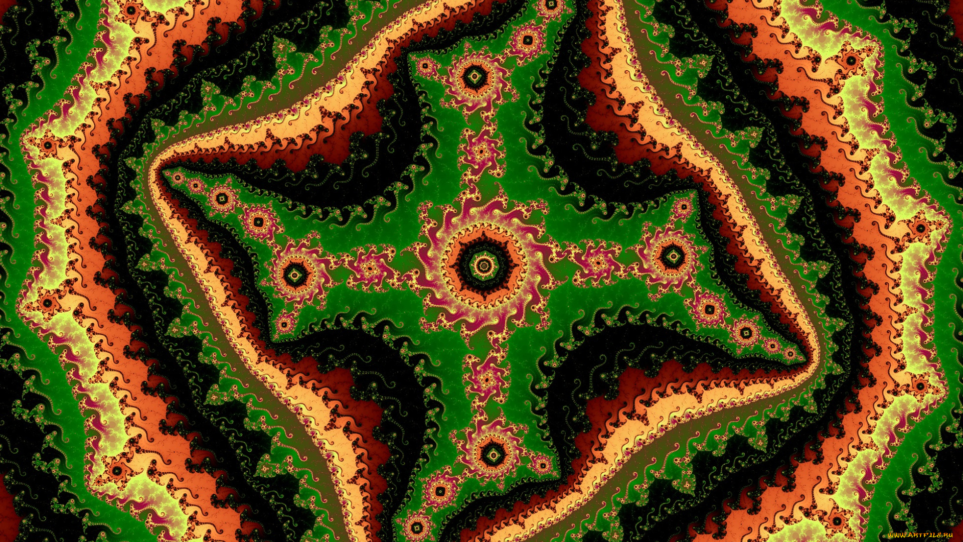 3д, графика, фракталы, , fractal, узор, фон, цвета
