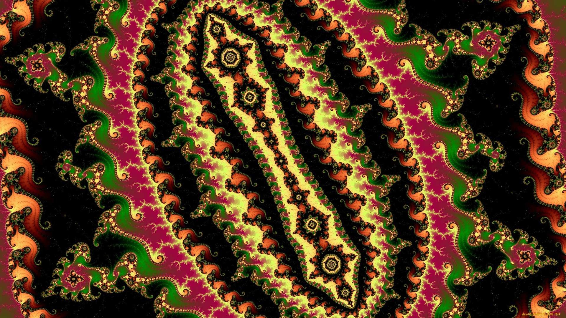 3д, графика, фракталы, , fractal, узор, фон, цвета