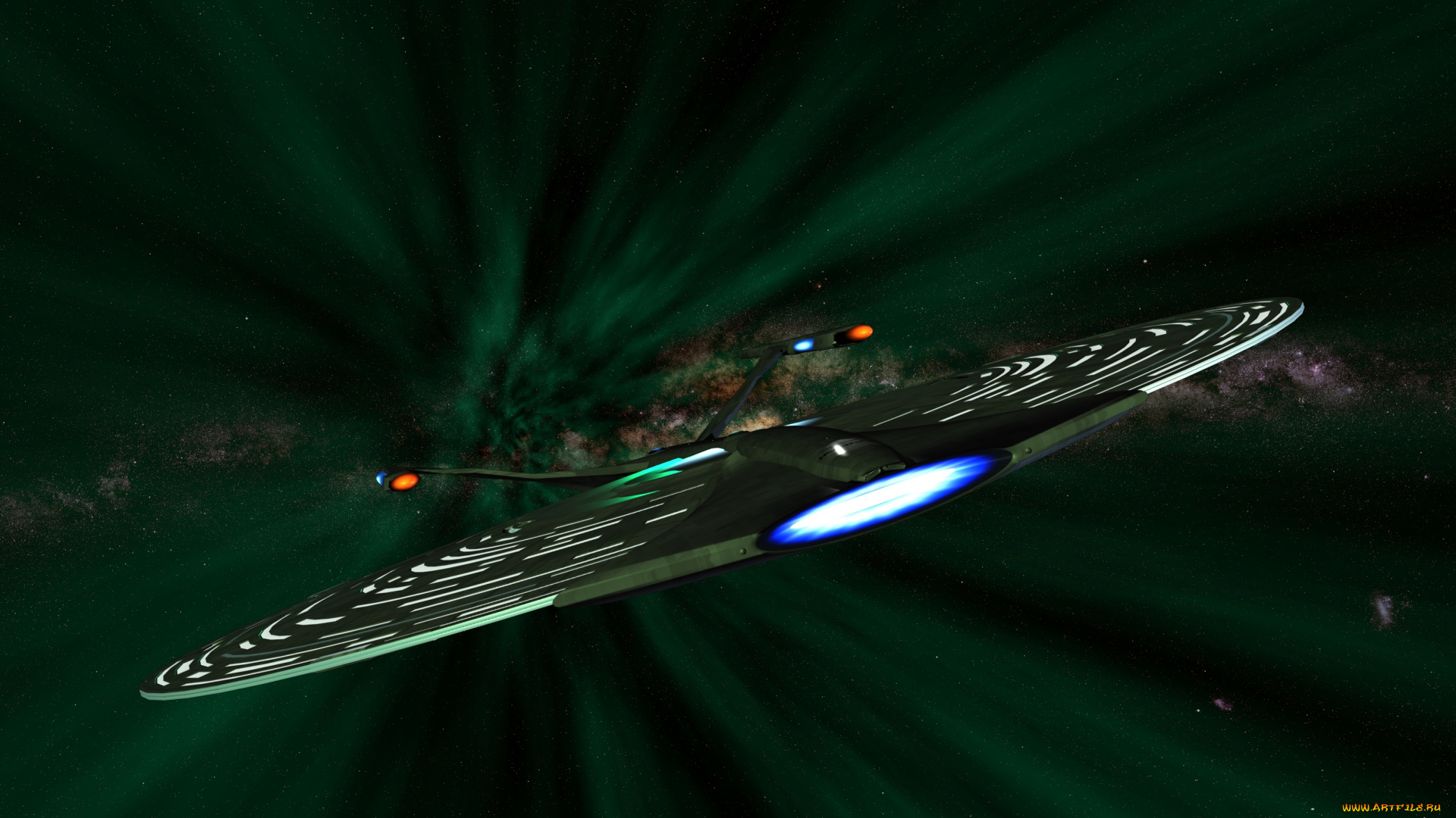 космос, арт, вселенная, полет, космический, корабль