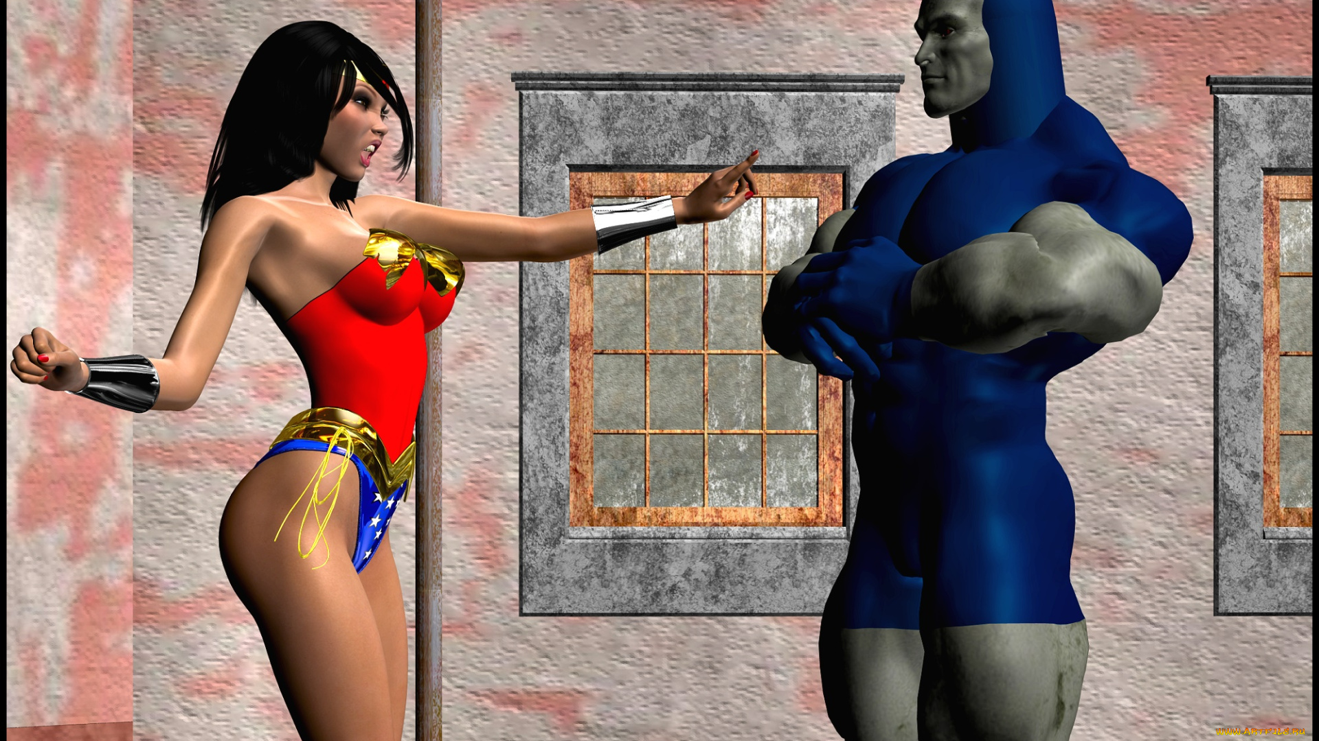 lordsnot, 3д, графика, фантазия, , fantasy, халк, фон, взгляд, девушка