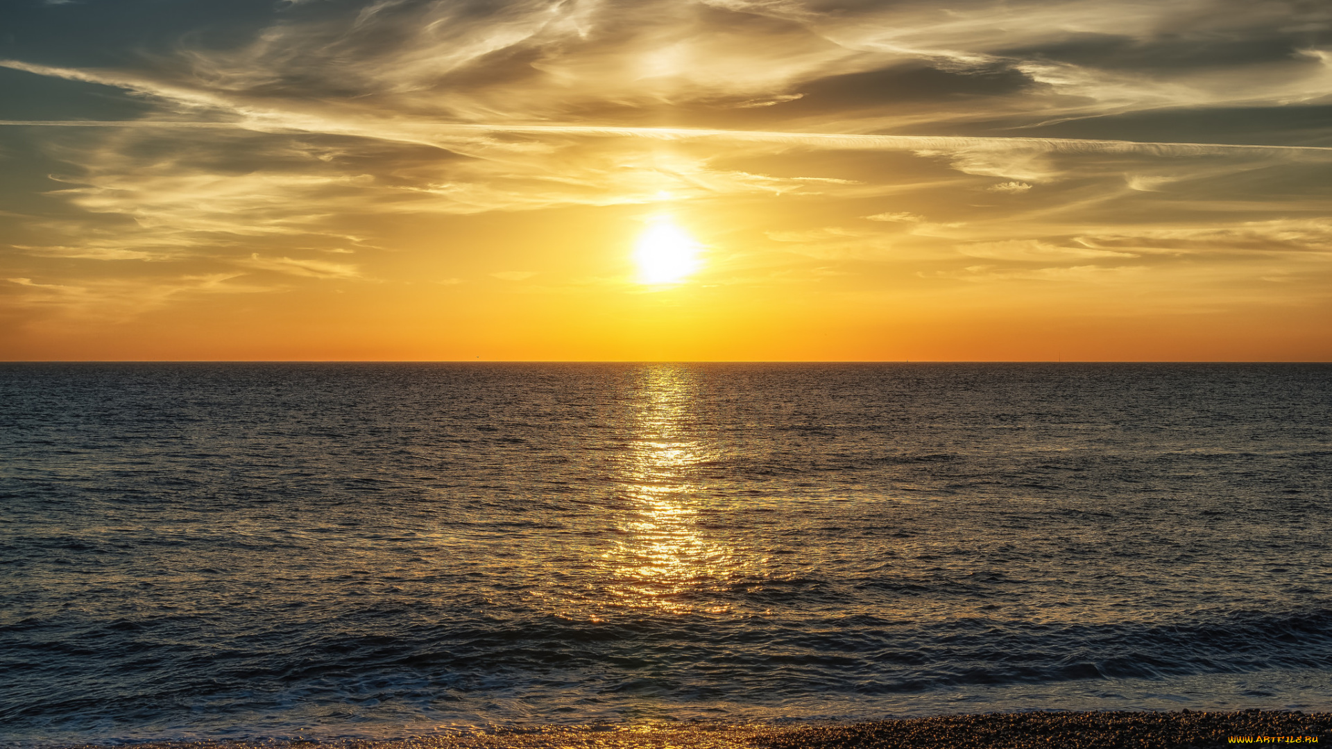 природа, восходы, закаты, рассвет, океан