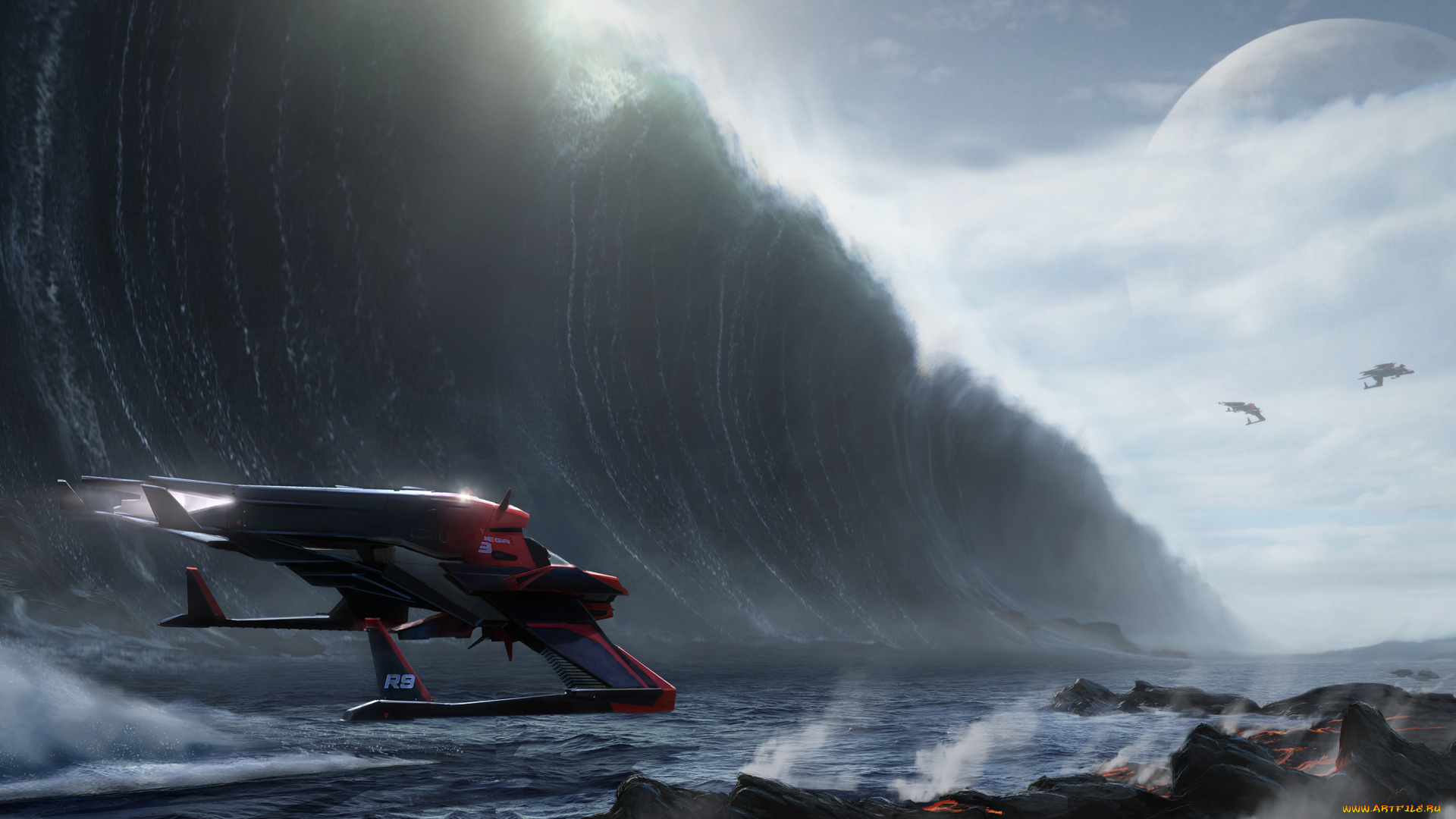 видео, игры, star, citizen, star, citizen, helios, system, система, гелиос, океан, волна