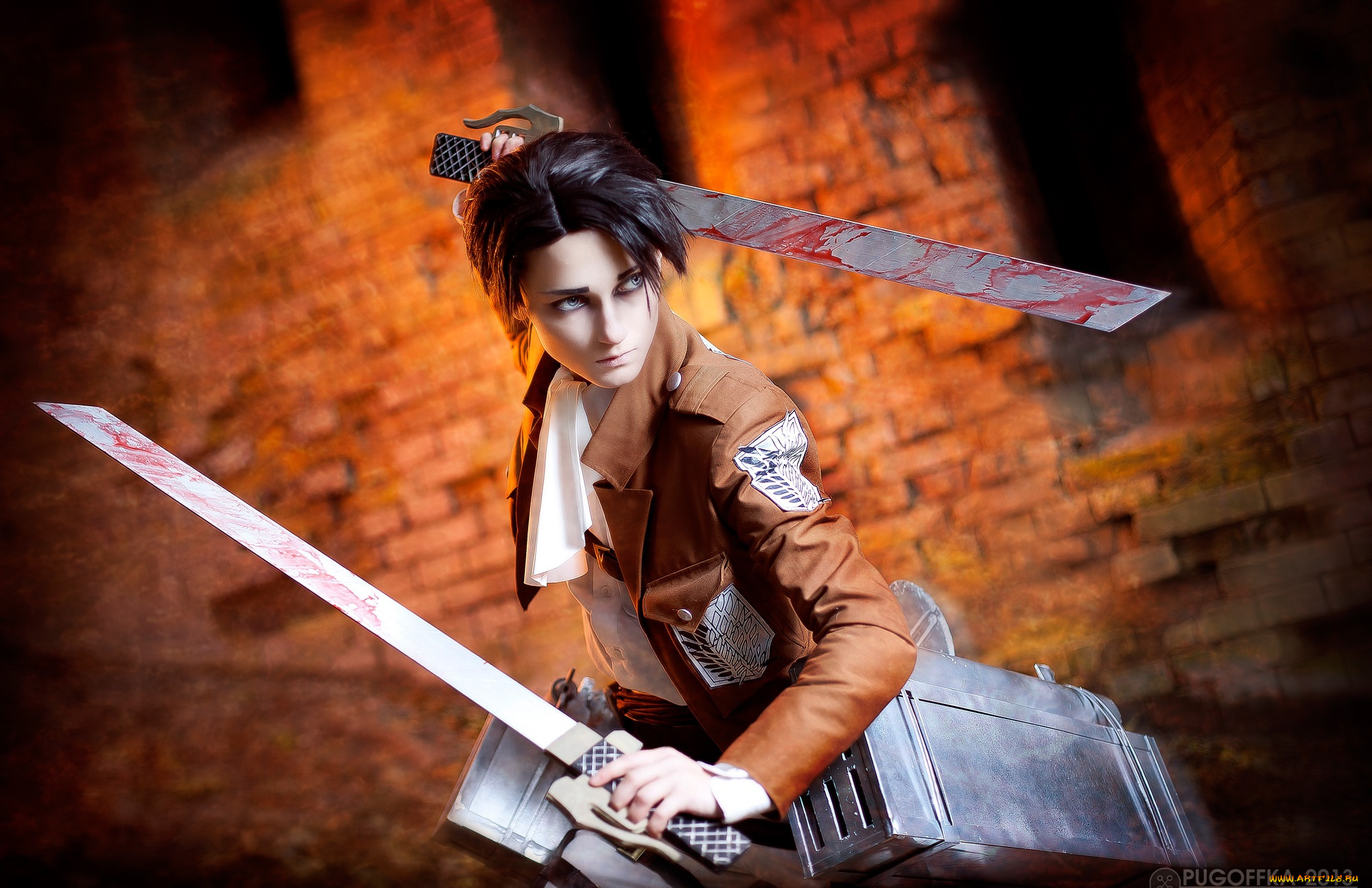 разное, cosplay, , косплей, атака, титанов, арт, лезвия, леви