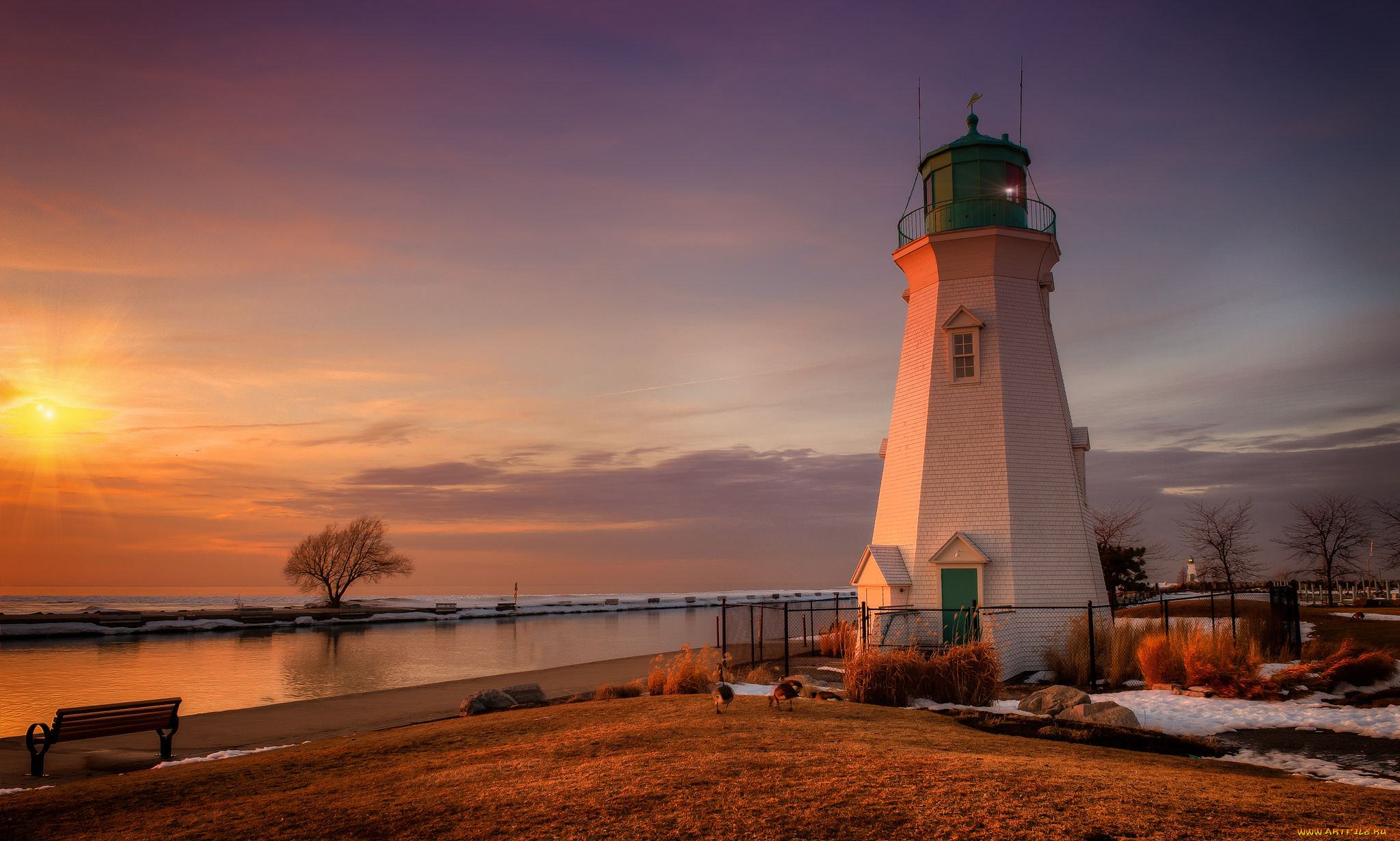 природа, маяки, маяк, побережье