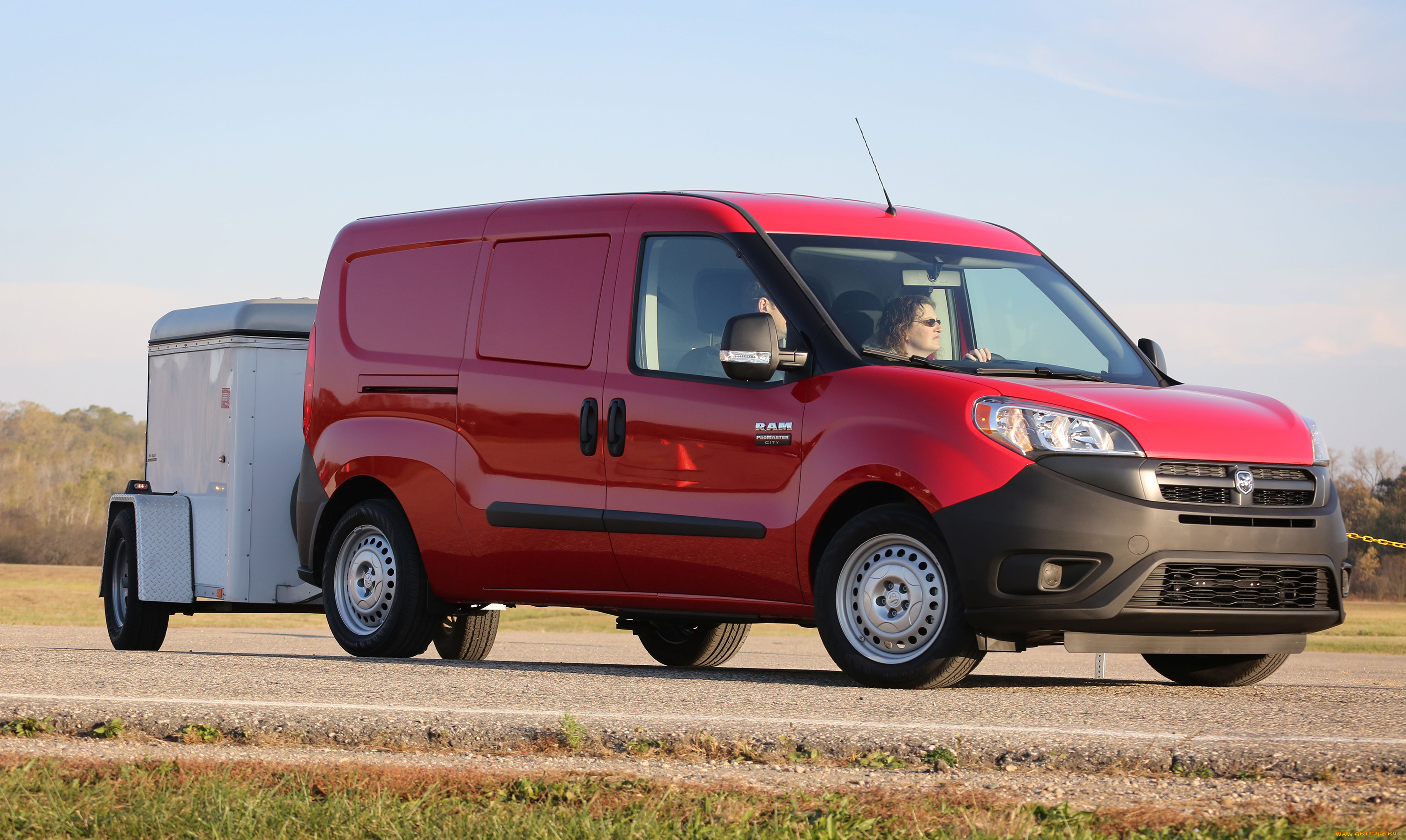 автомобили, ram, promaster, 2015г, красный, van, cargo, tradesman, city