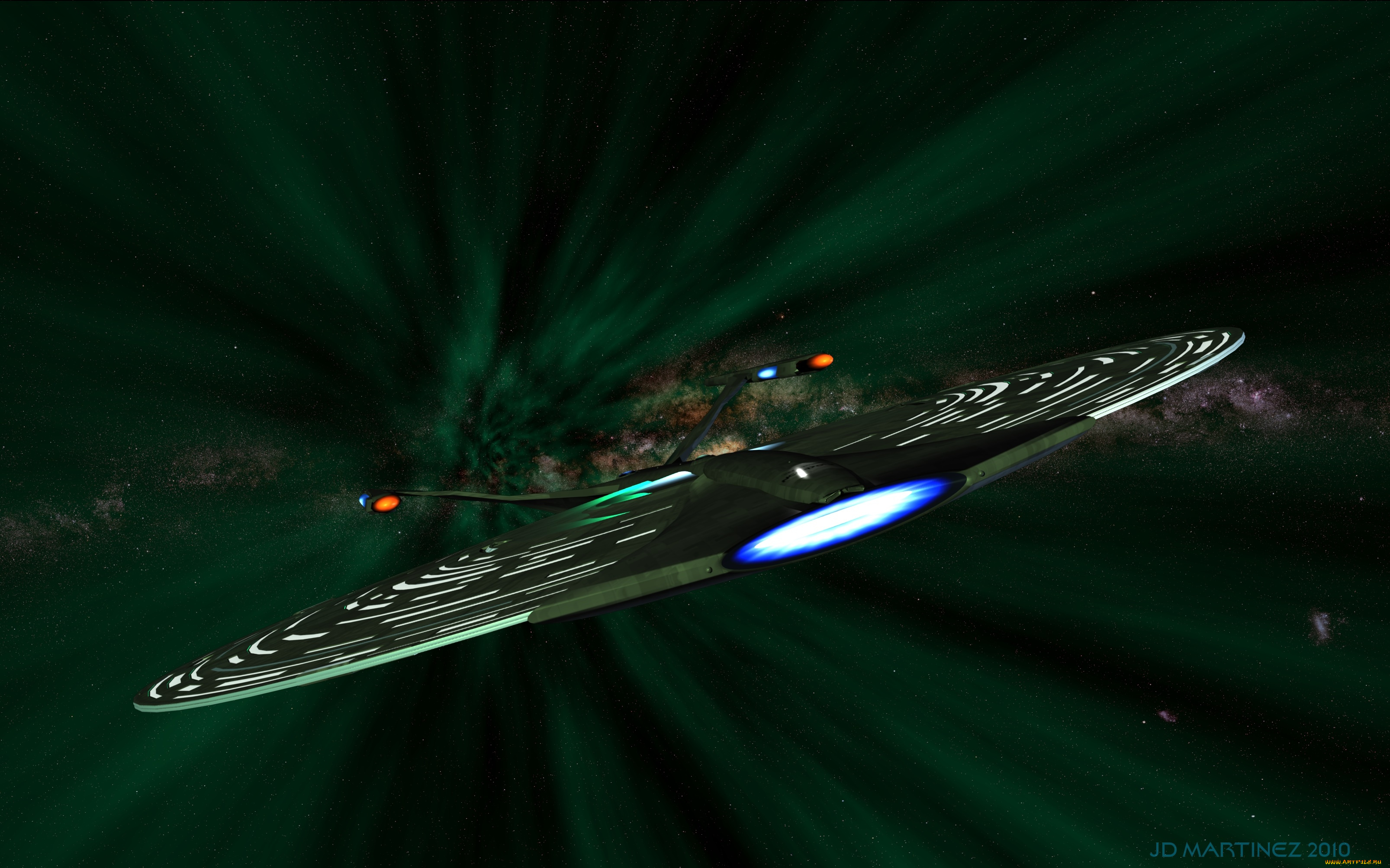 космос, арт, вселенная, полет, космический, корабль