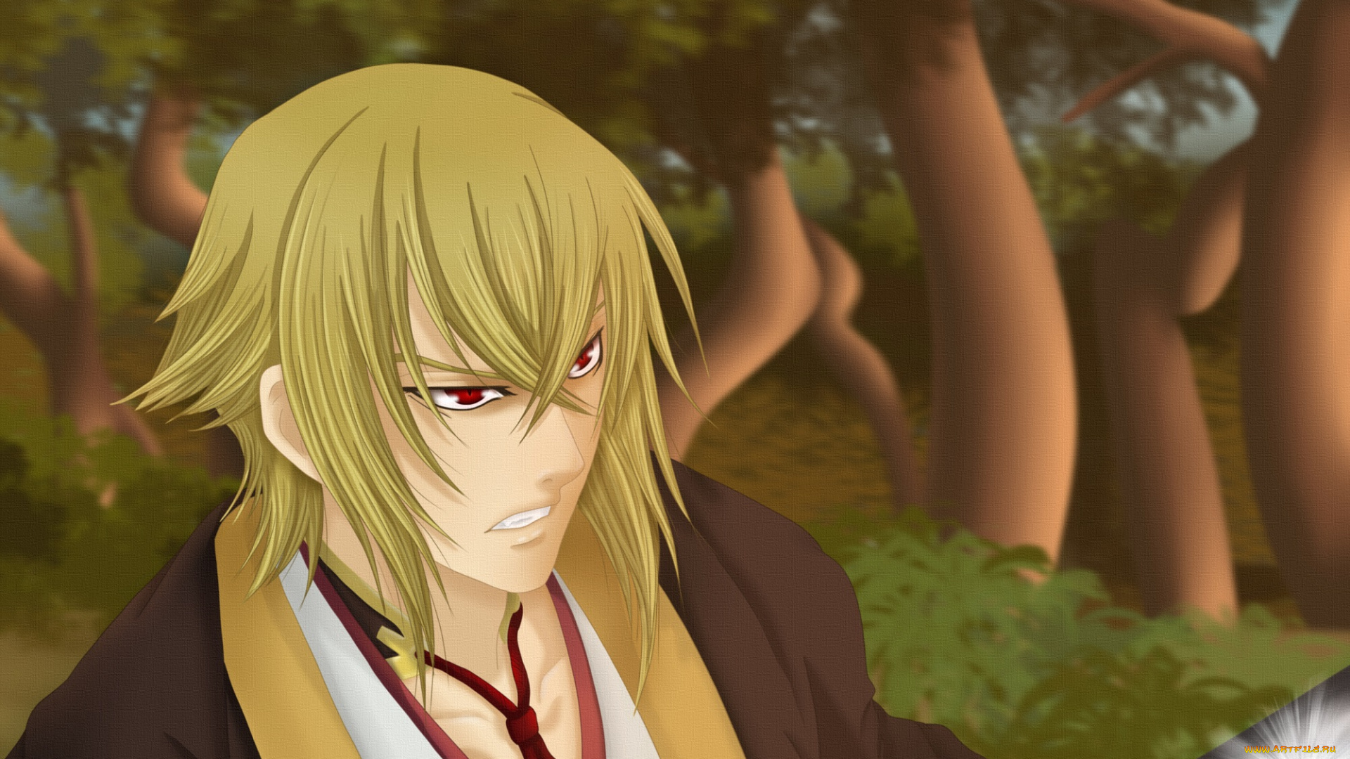 аниме, hakuouki, kazama, chikage