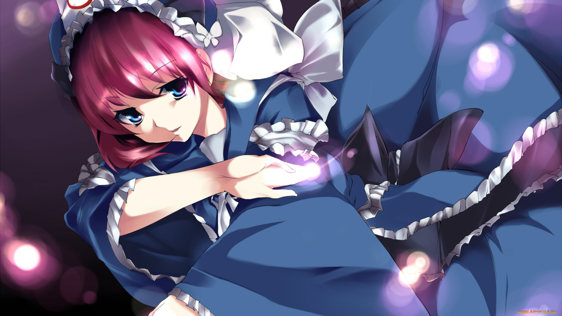 аниме, touhou, фон, взгляд, девушки