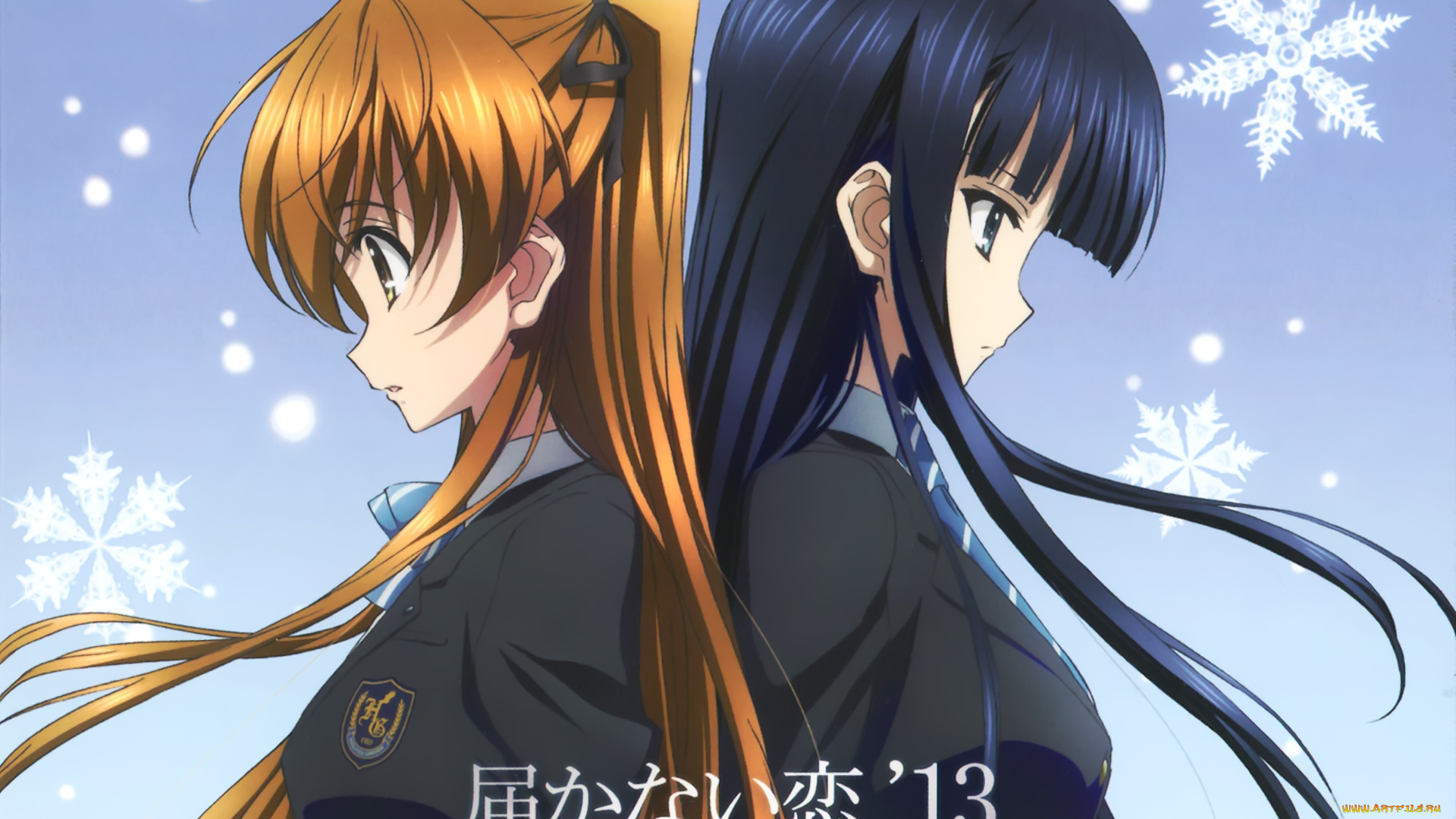 аниме, white, album, фон, взгляд, девушки