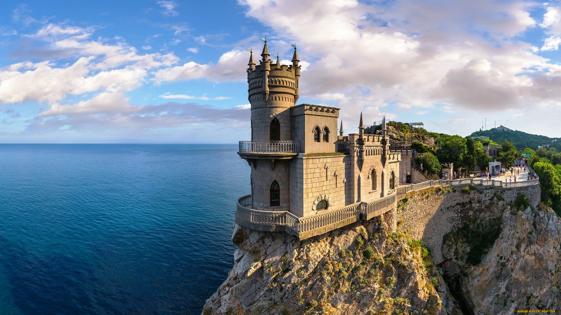 города, ласточкино, гнездо, , крым, ласточкино, гнездо, замок, гора, море