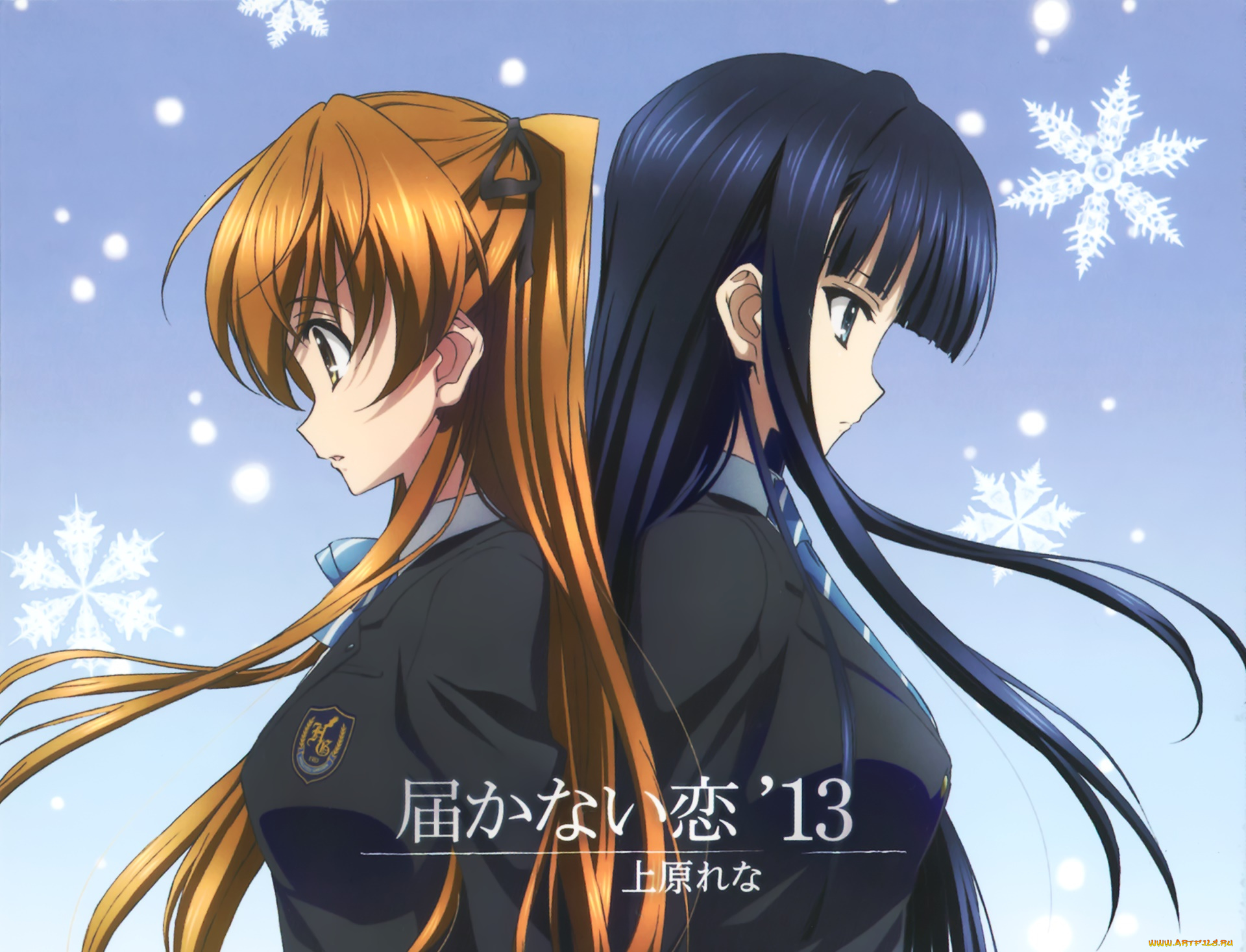 аниме, white, album, фон, взгляд, девушки