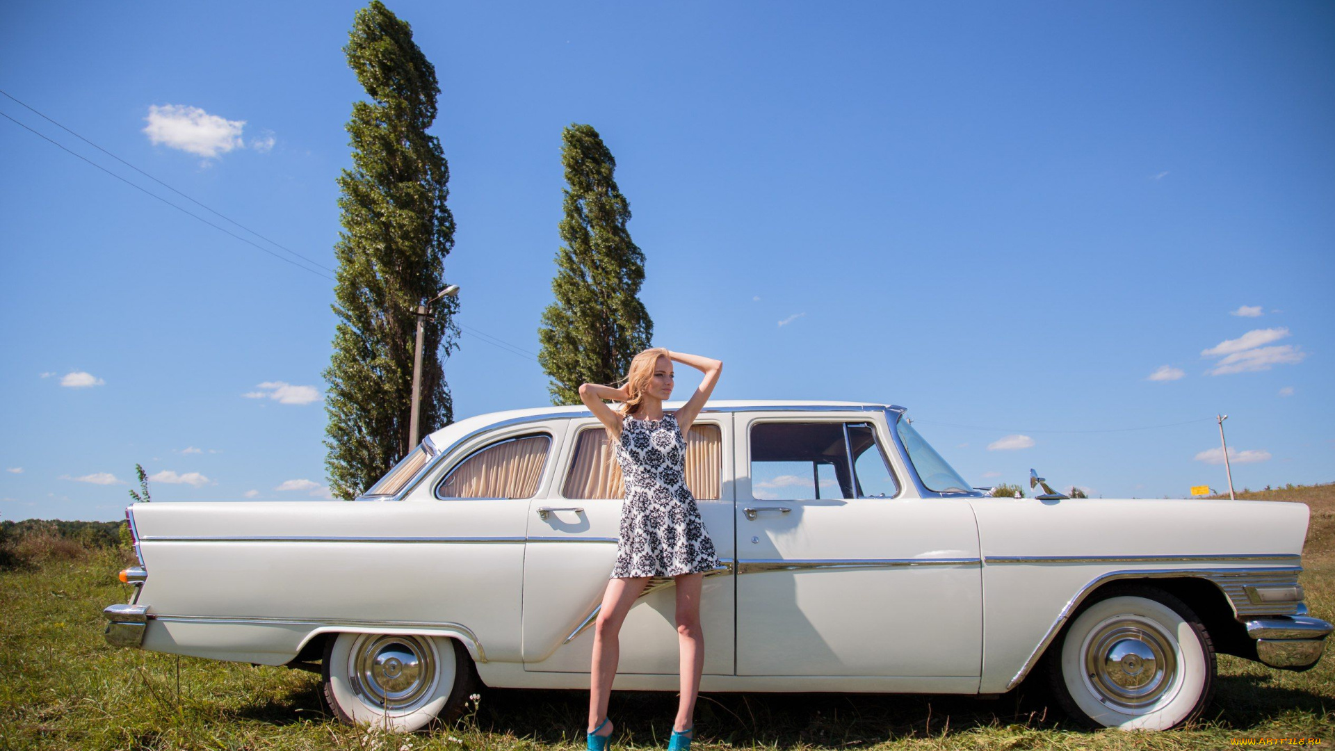 Чайка, газ-, 13, автомобили, -авто, с, девушками, Чайка, газ-, 13, автомобиль, девушка