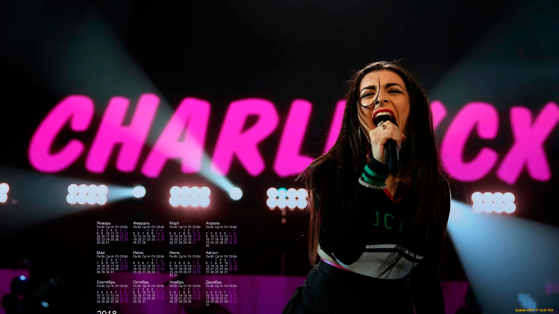 charli, xcx, календари, знаменитости, микрофон, певица, девушка