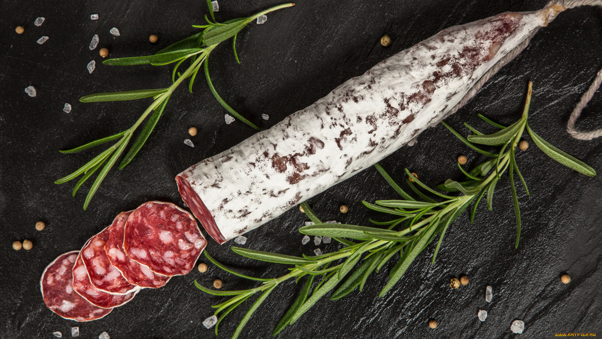 еда, колбасные, изделия, колбасное, изделие, приправы, нарезка, салями