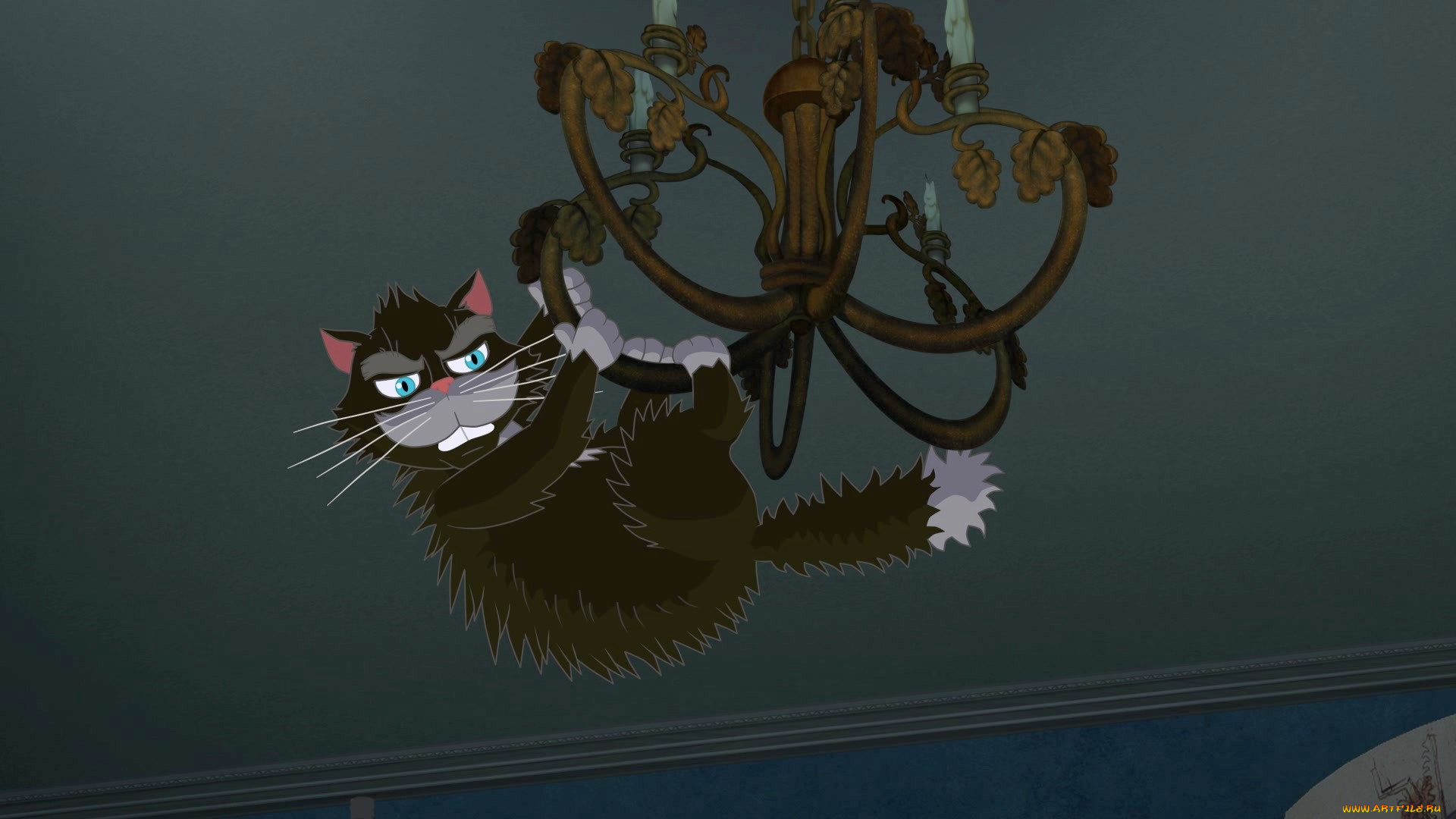 мультфильмы, иван, царевич, и, серый, волк, 3, эмоции, кот, люстра