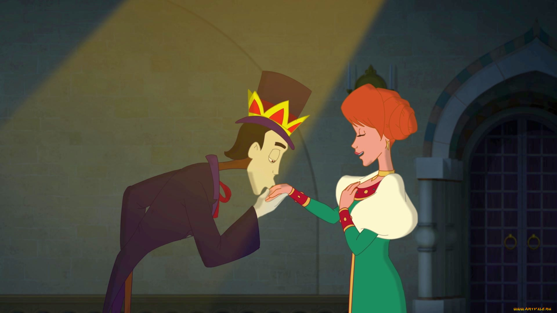 мультфильмы, иван, царевич, и, серый, волк, 3, гитара, волк, существо, шляпа