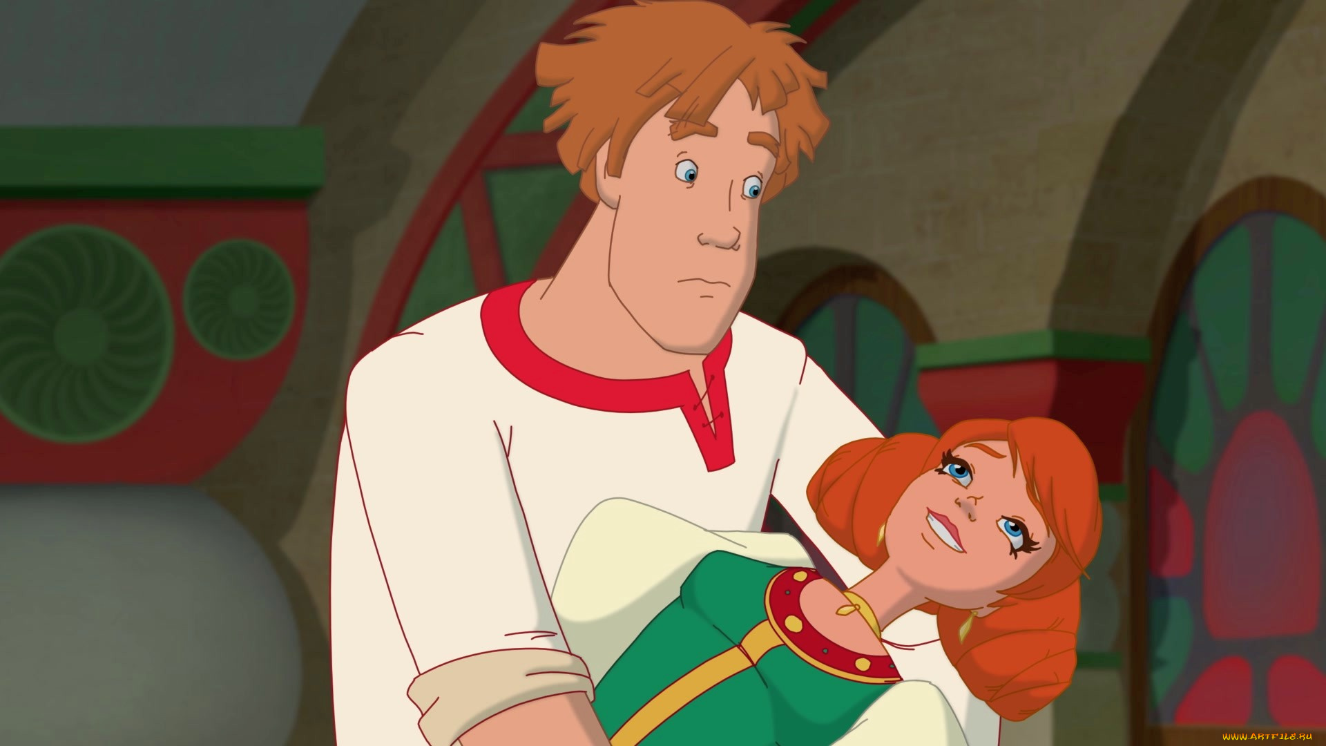 мультфильмы, иван, царевич, и, серый, волк, 3, обморок, парень, девушка