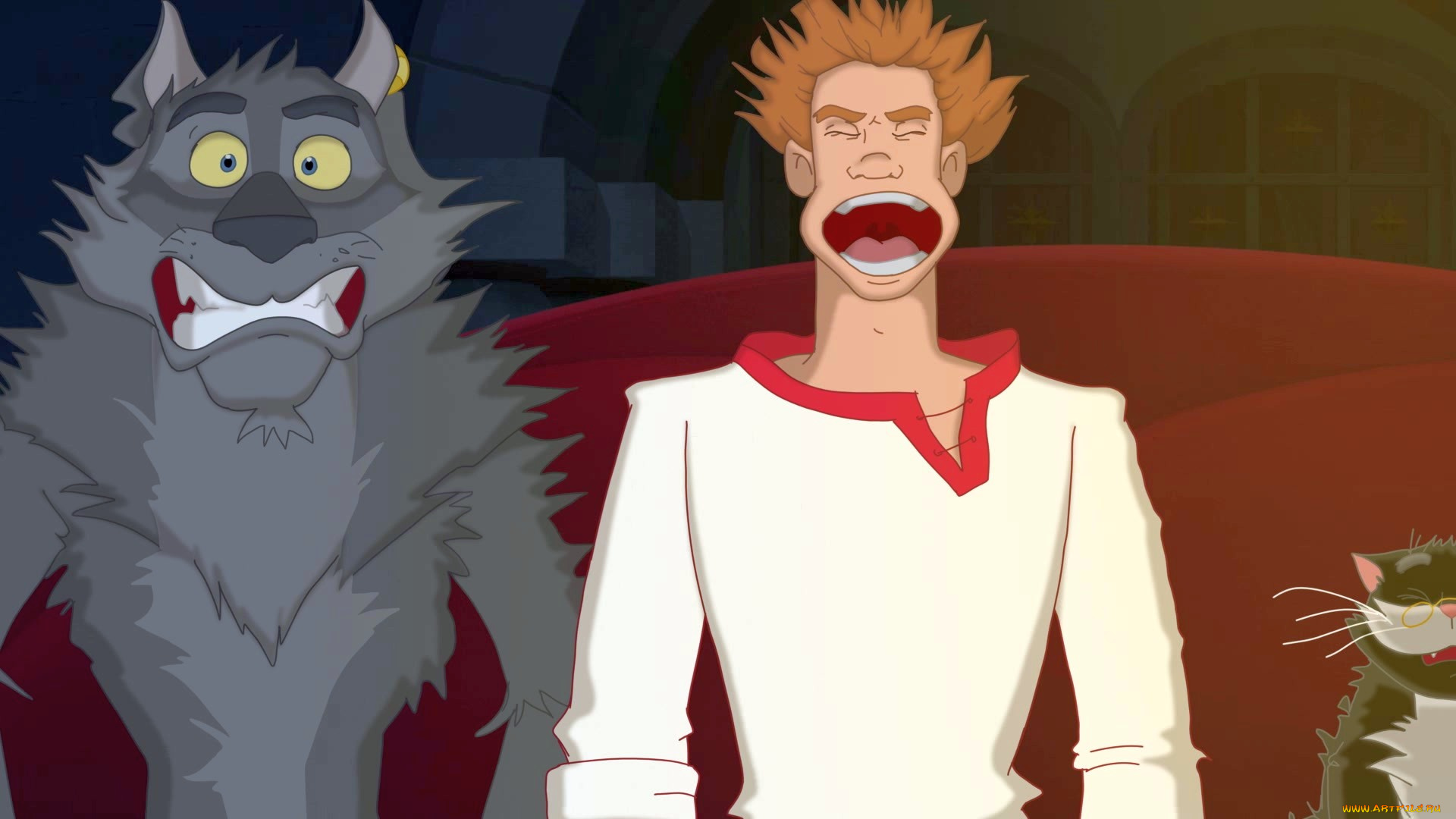 мультфильмы, иван, царевич, и, серый, волк, 3, волк, парень