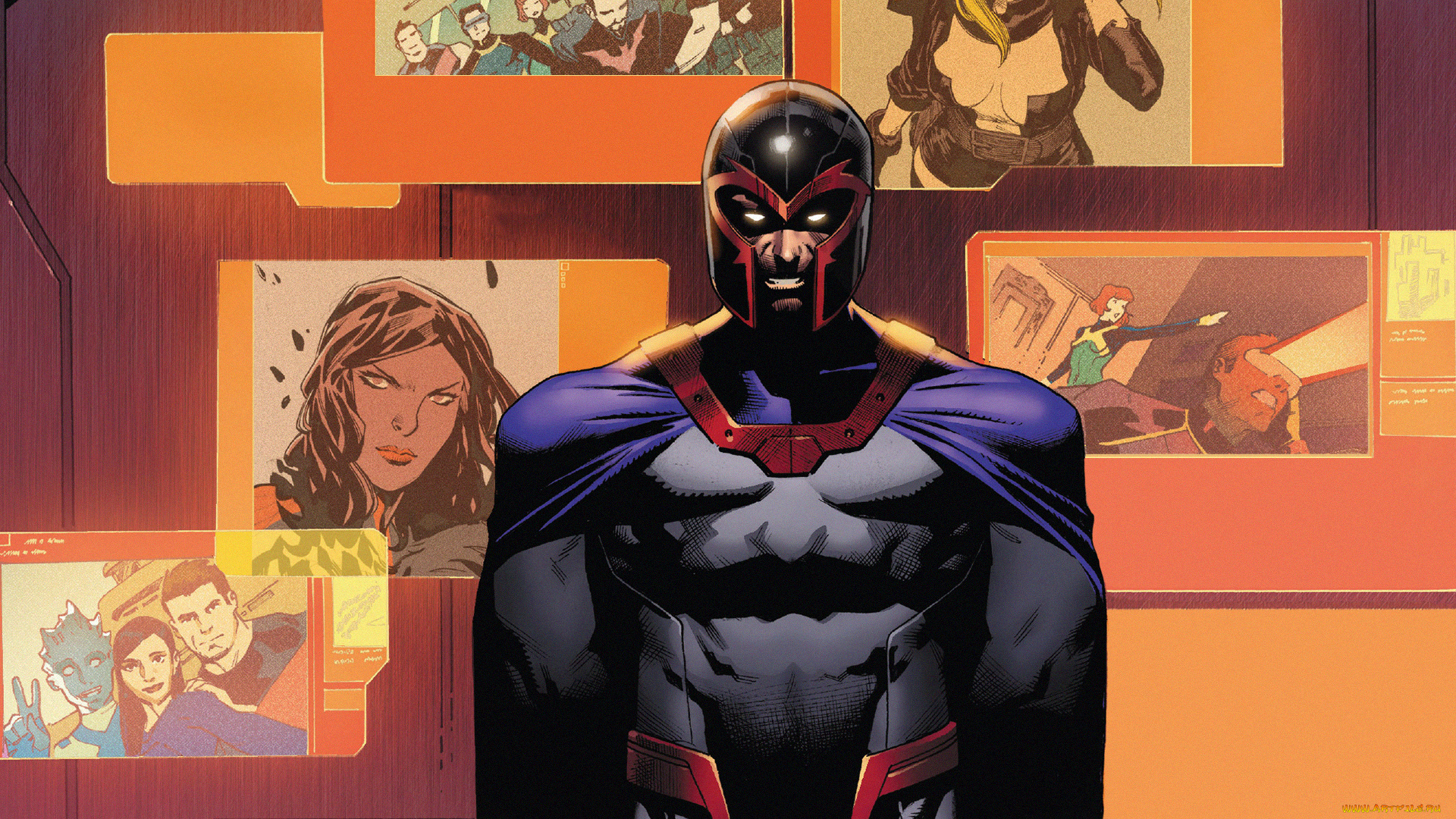 рисованное, комиксы, magneto