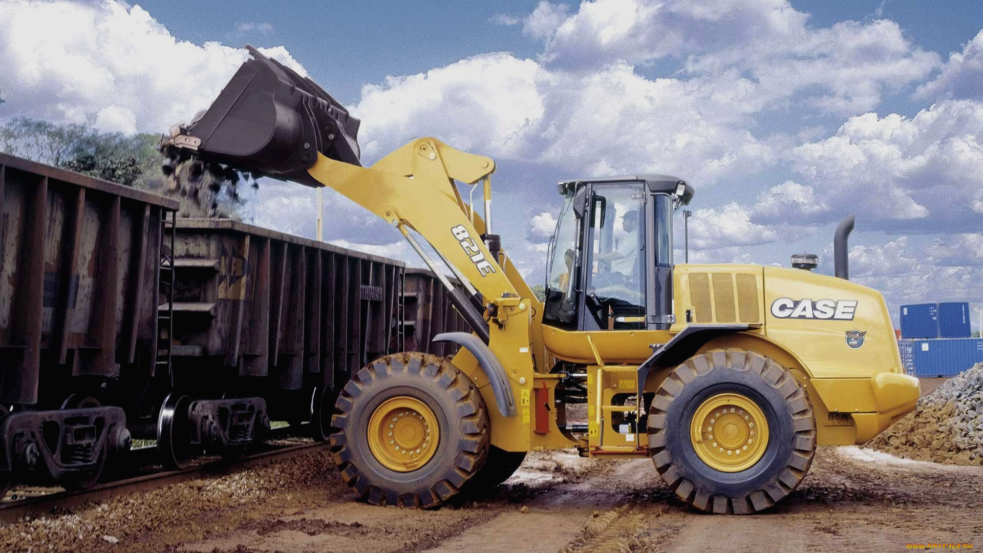 техника, фронтальные, погрузчики, case