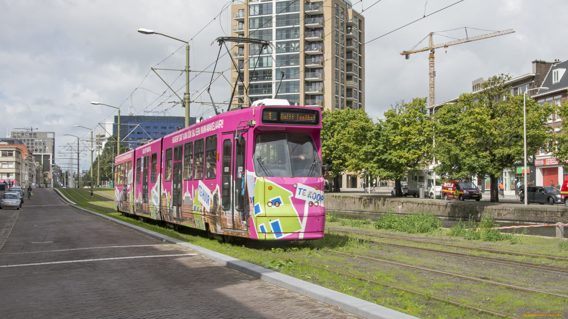 техника, трамваи, рельсы, трамвай