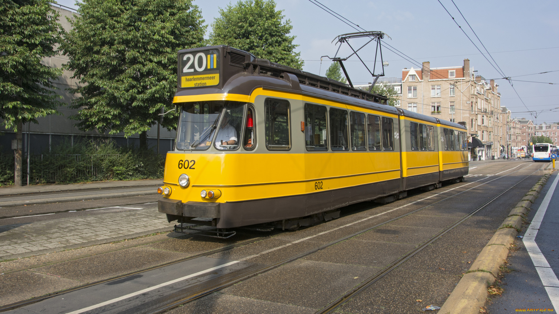 техника, трамваи, рельсы, трамвай