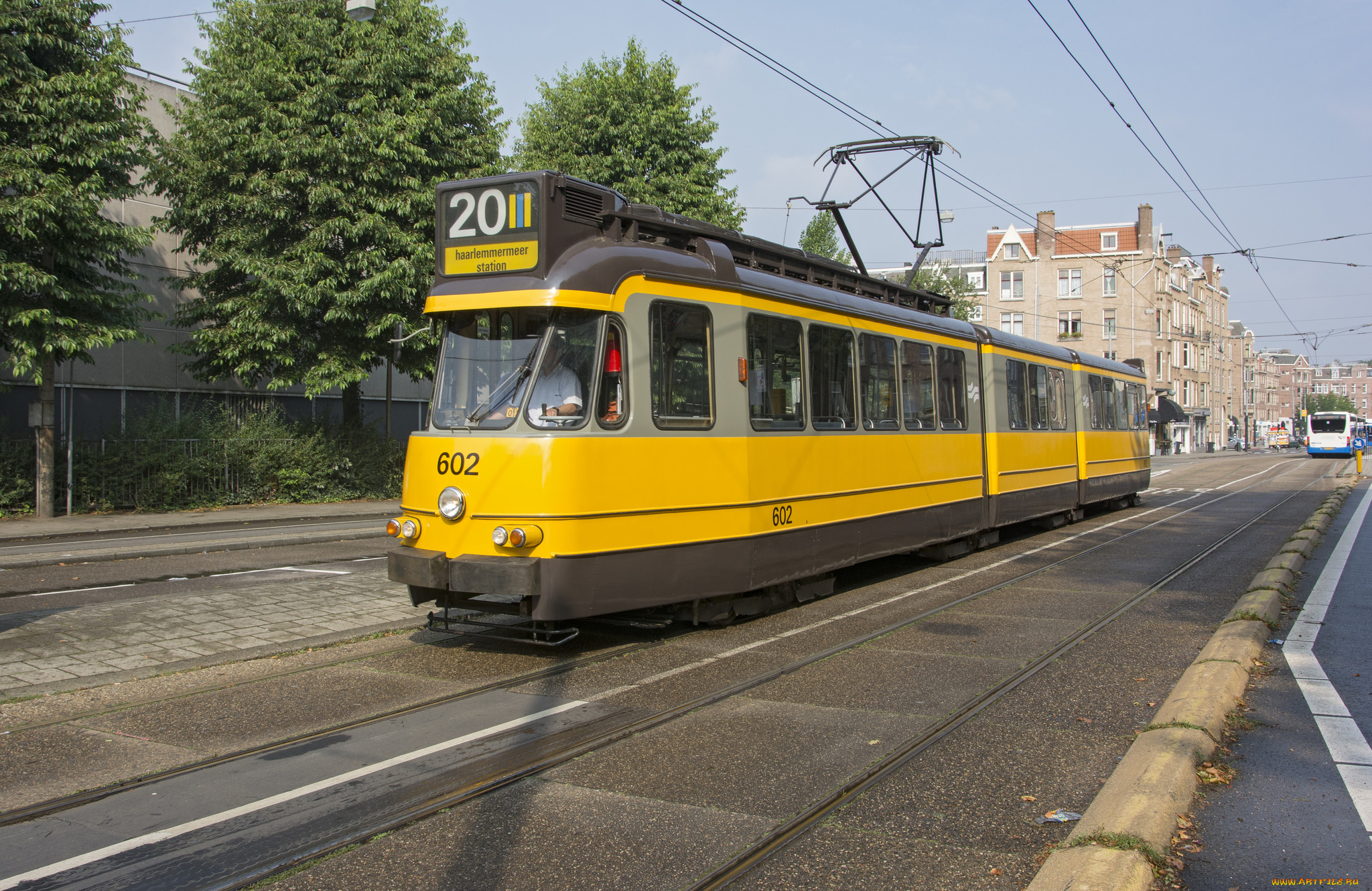 техника, трамваи, рельсы, трамвай