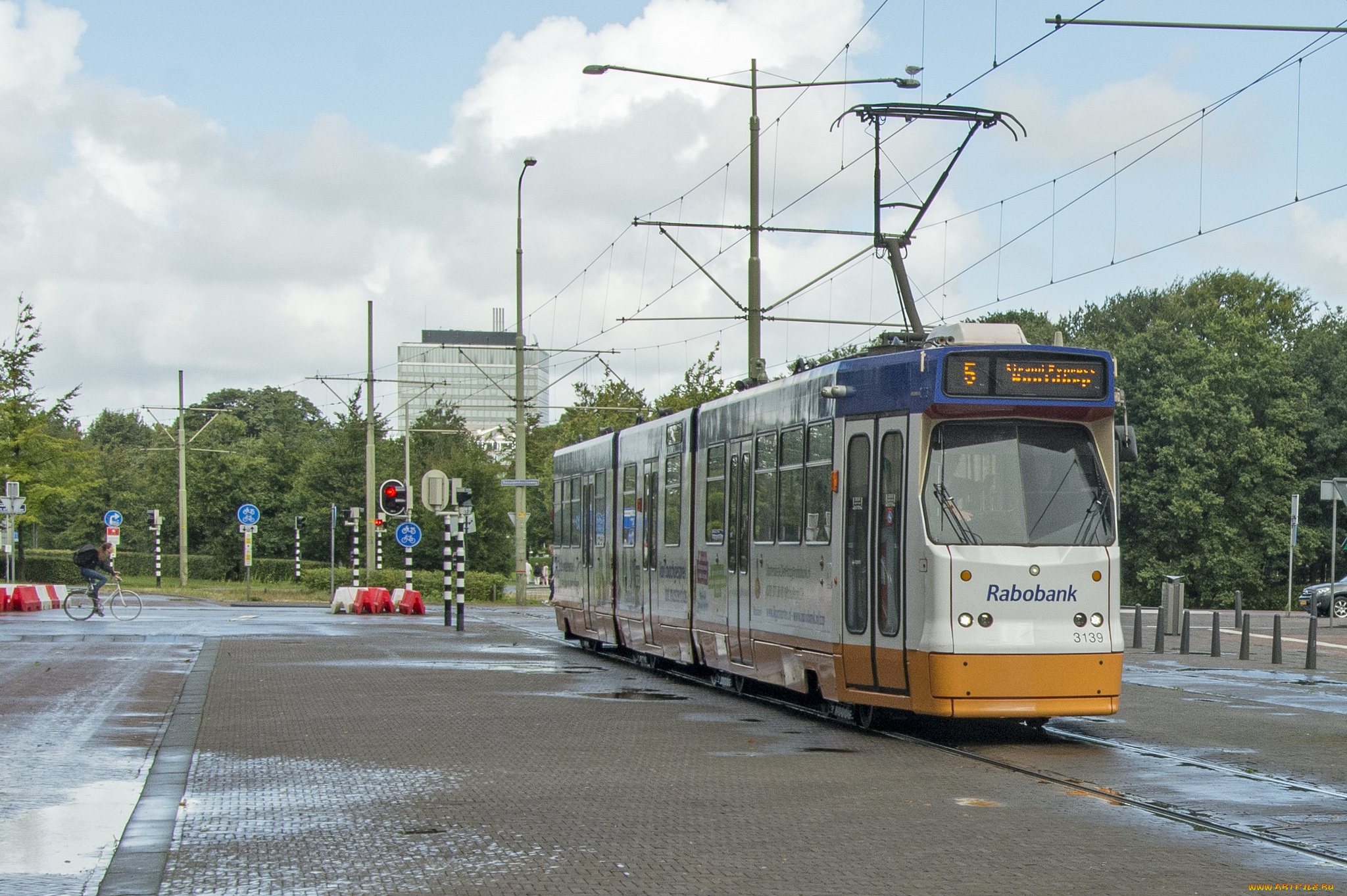 техника, трамваи, рельсы, трамвай