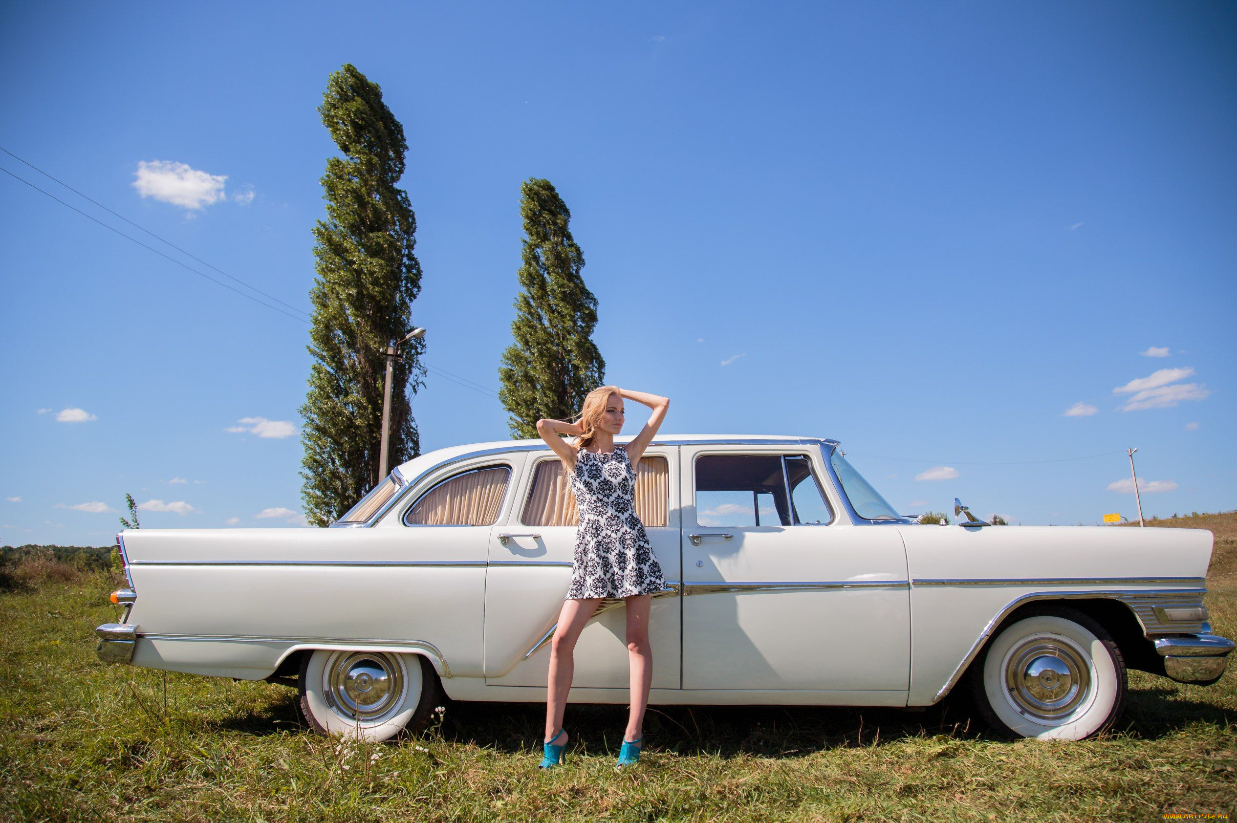 Чайка, газ-, 13, автомобили, -авто, с, девушками, Чайка, газ-, 13, автомобиль, девушка