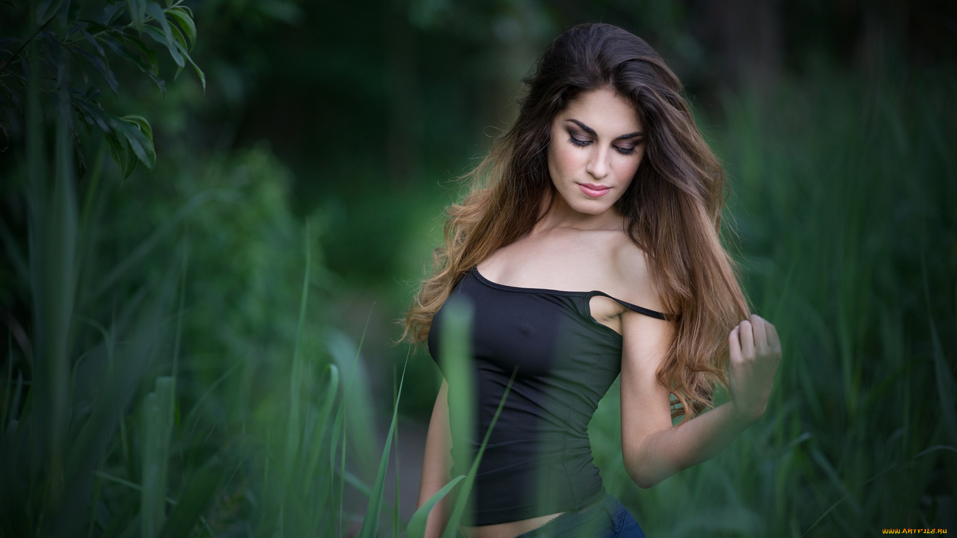 девушка, девушки, -unsort, , брюнетки, темноволосые, модель