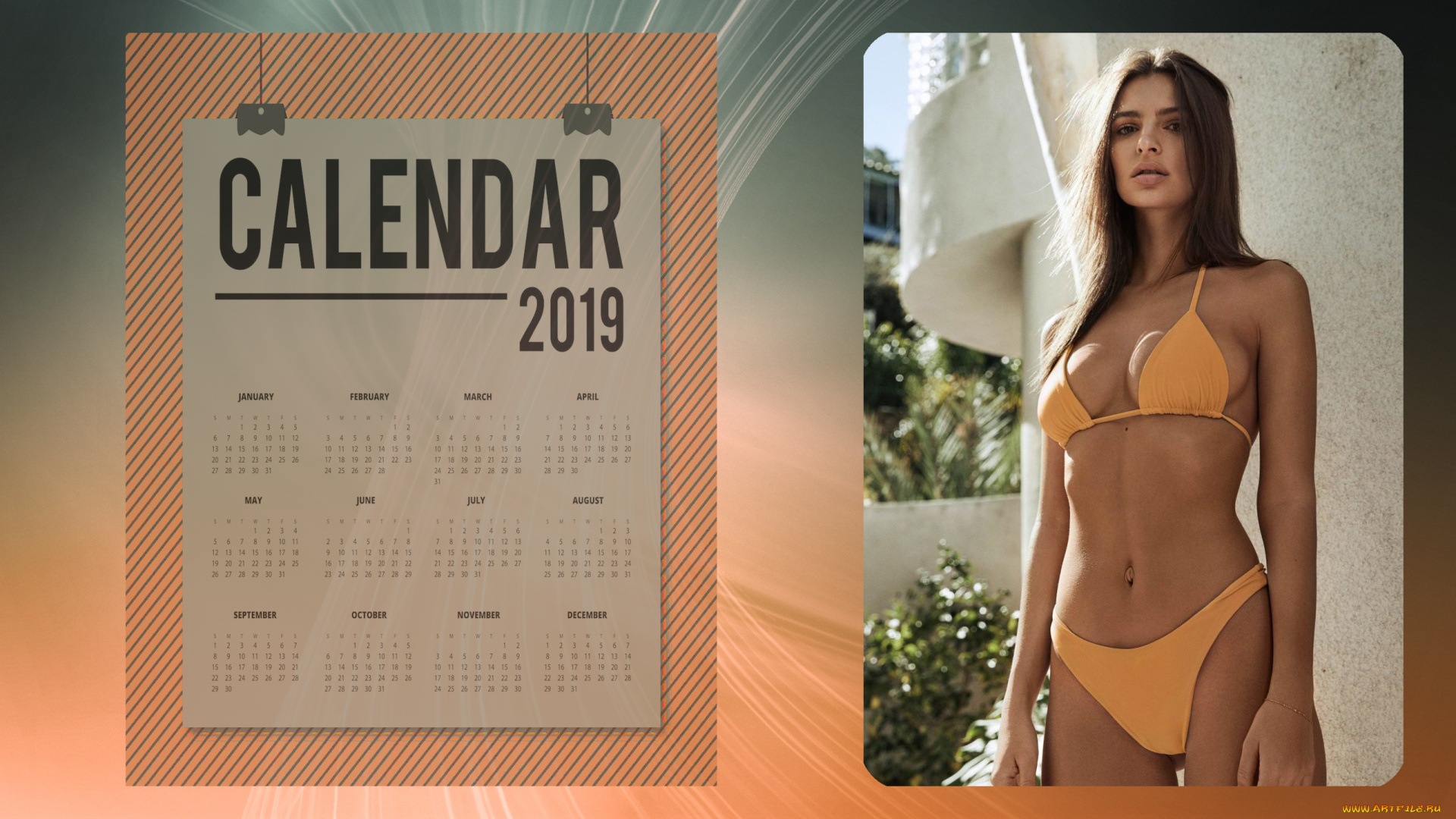 календари, девушки, купальник, взгляд, женщина