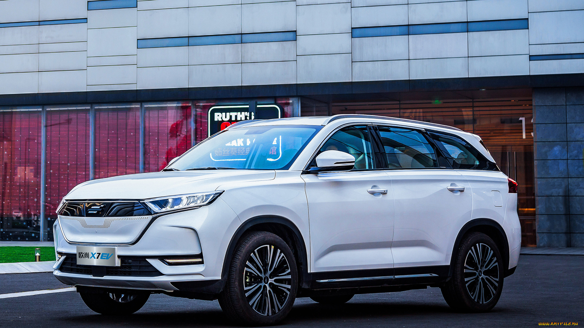 автомобили, oshan, премиум, кроссовер, белый, 2020, электромобиль, changan, x7, ev, китай