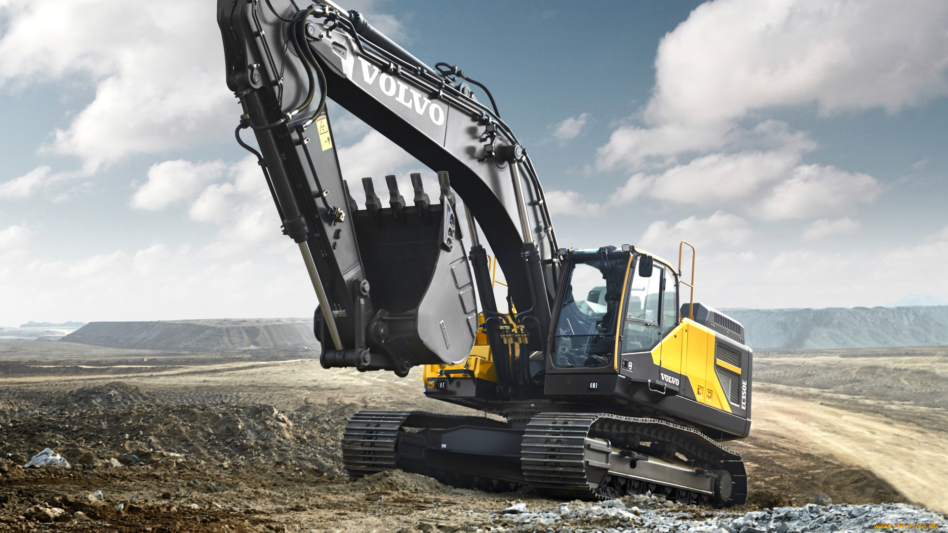 техника, экскаваторы, volvo