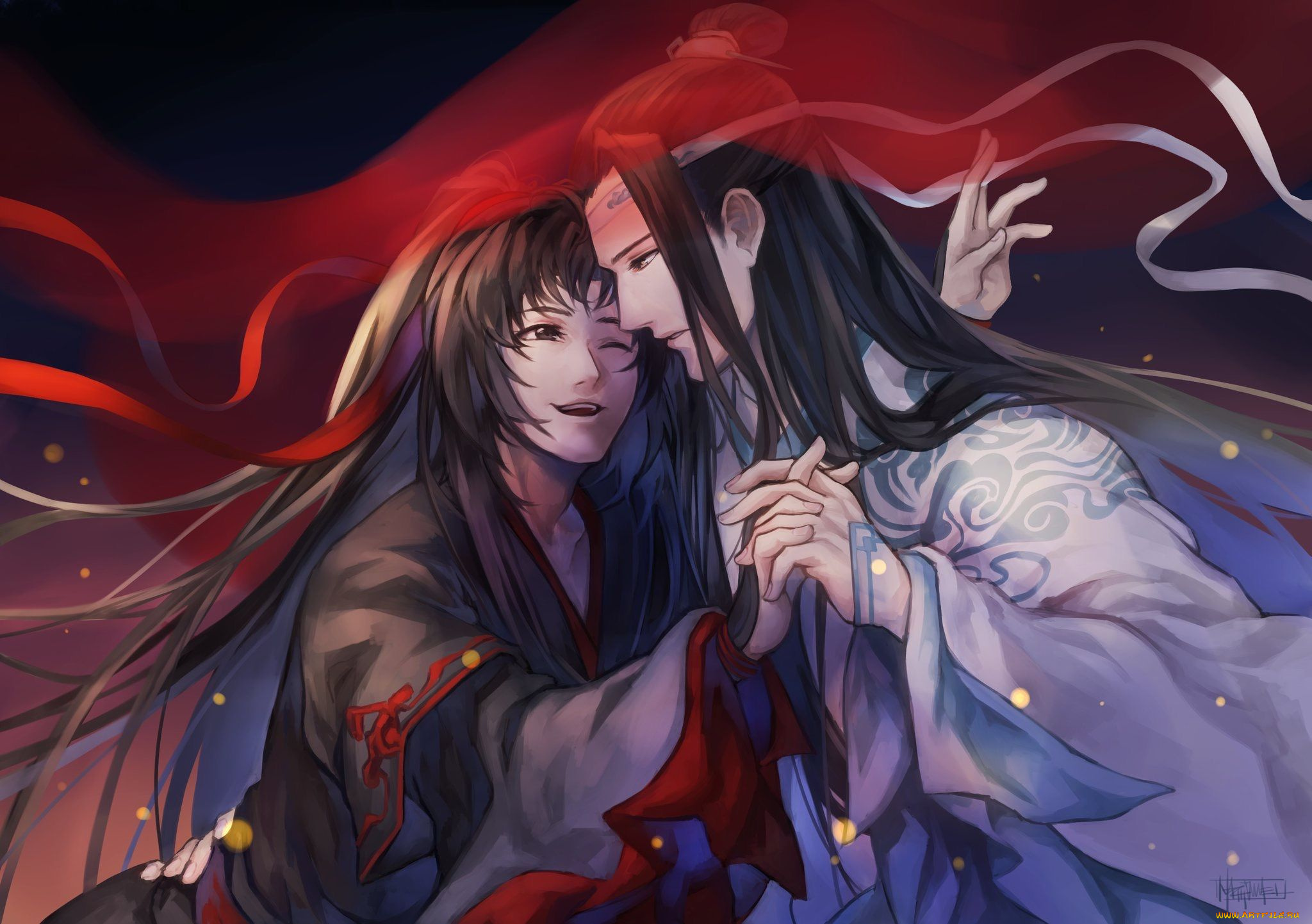 аниме, mo, dao, zu, shi, вэй, усянь, лань, ванцзы