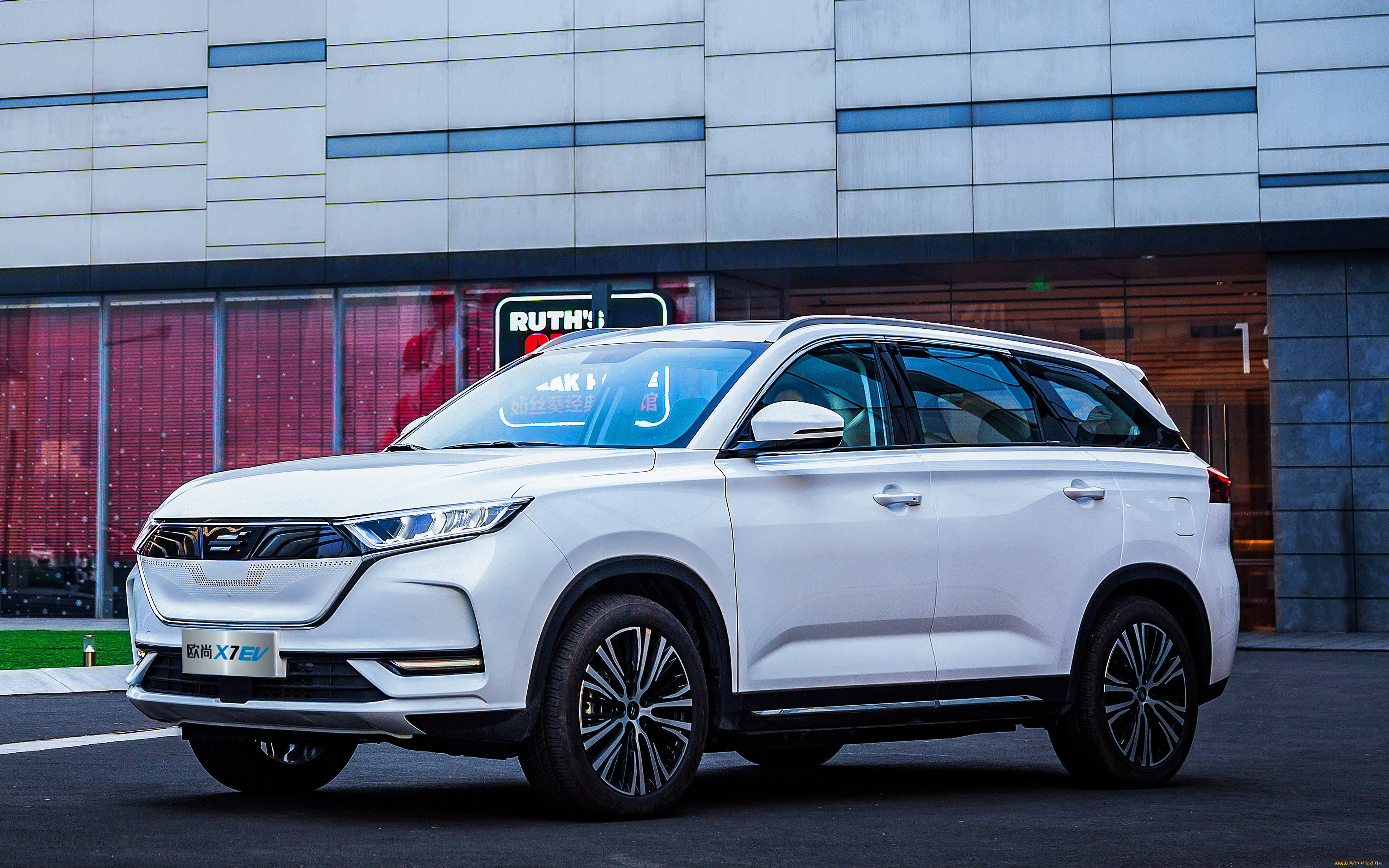 автомобили, oshan, премиум, кроссовер, белый, 2020, электромобиль, changan, x7, ev, китай