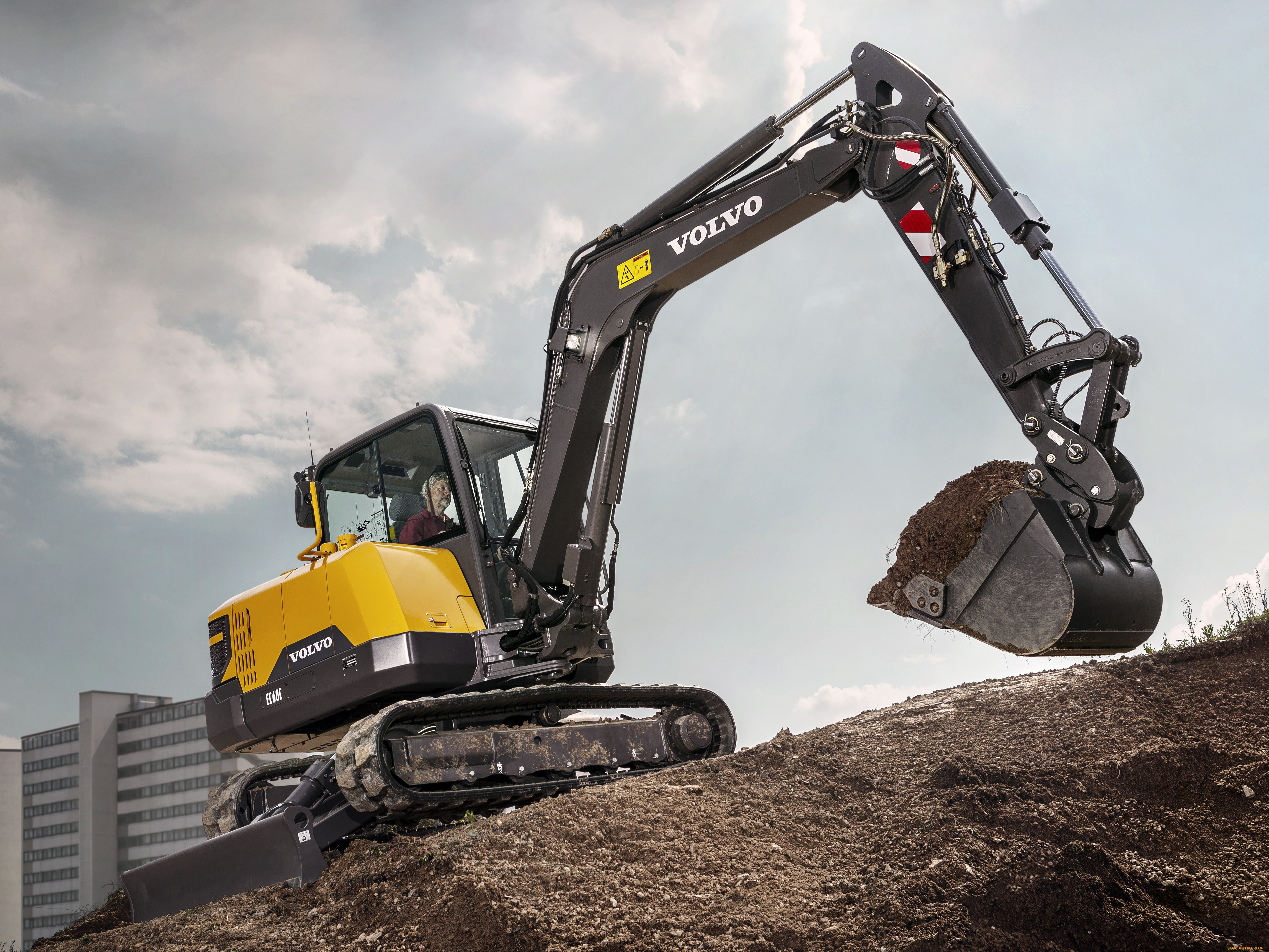 техника, экскаваторы, volvo