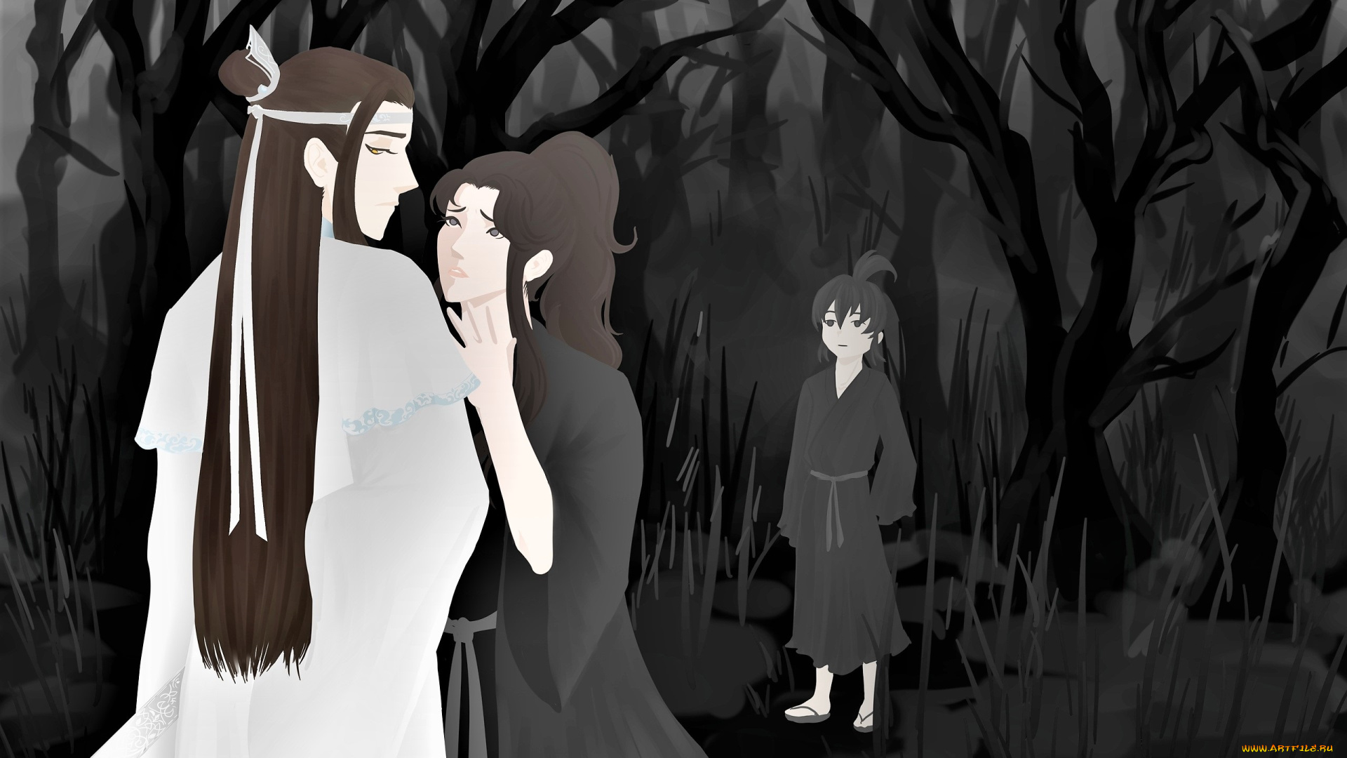 аниме, mo, dao, zu, shi, вэй, усянь, лань, ванцзы, ребенок