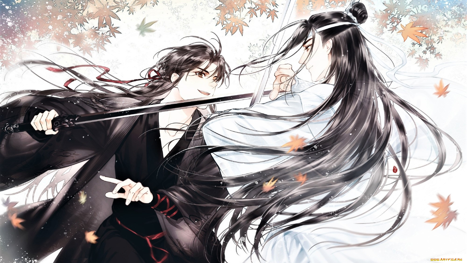 аниме, mo, dao, zu, shi, вэй, усянь, лань, ванцзы, мечи, осень