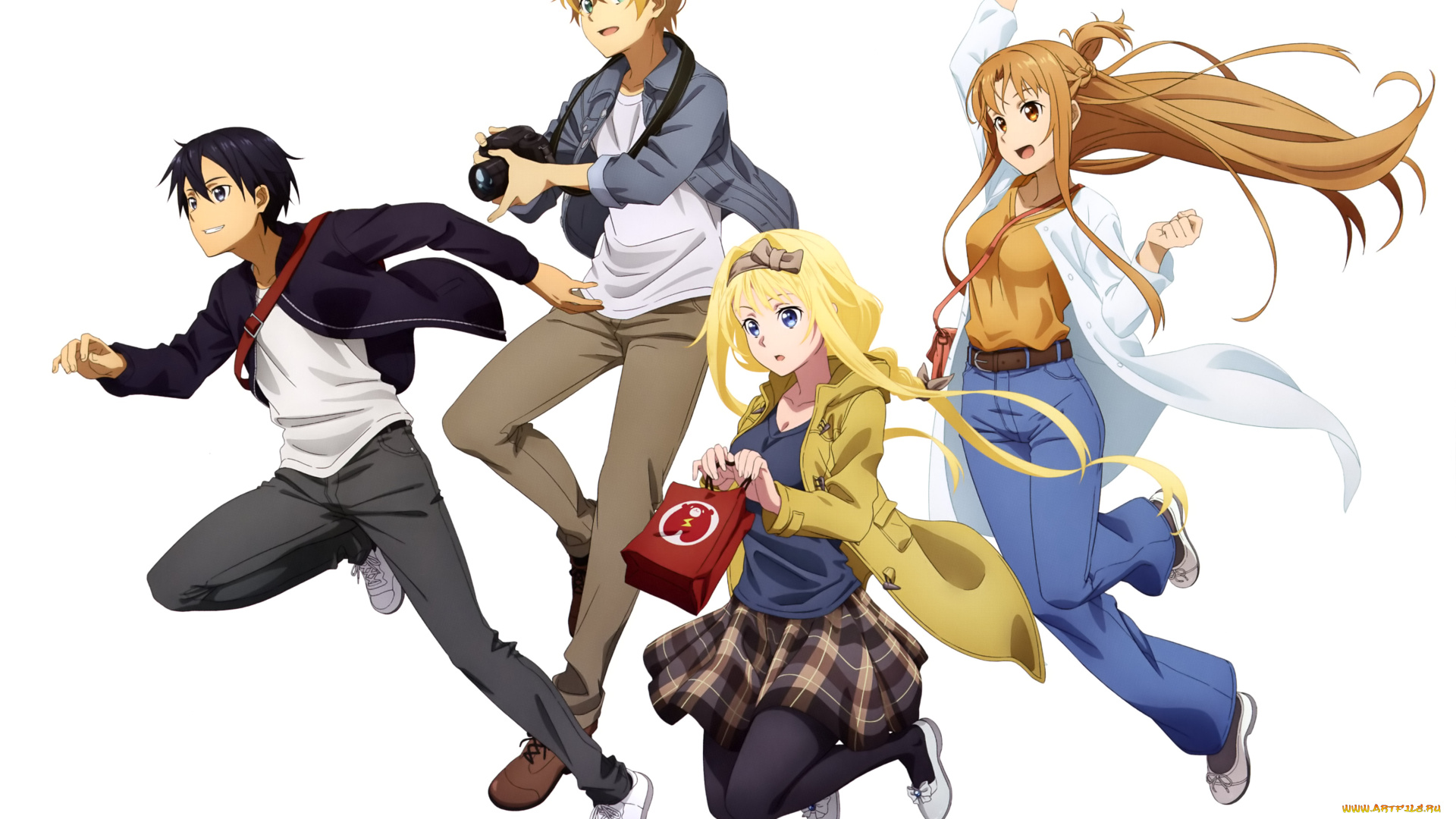 аниме, sword, art, online, мастера, меча, онлайн