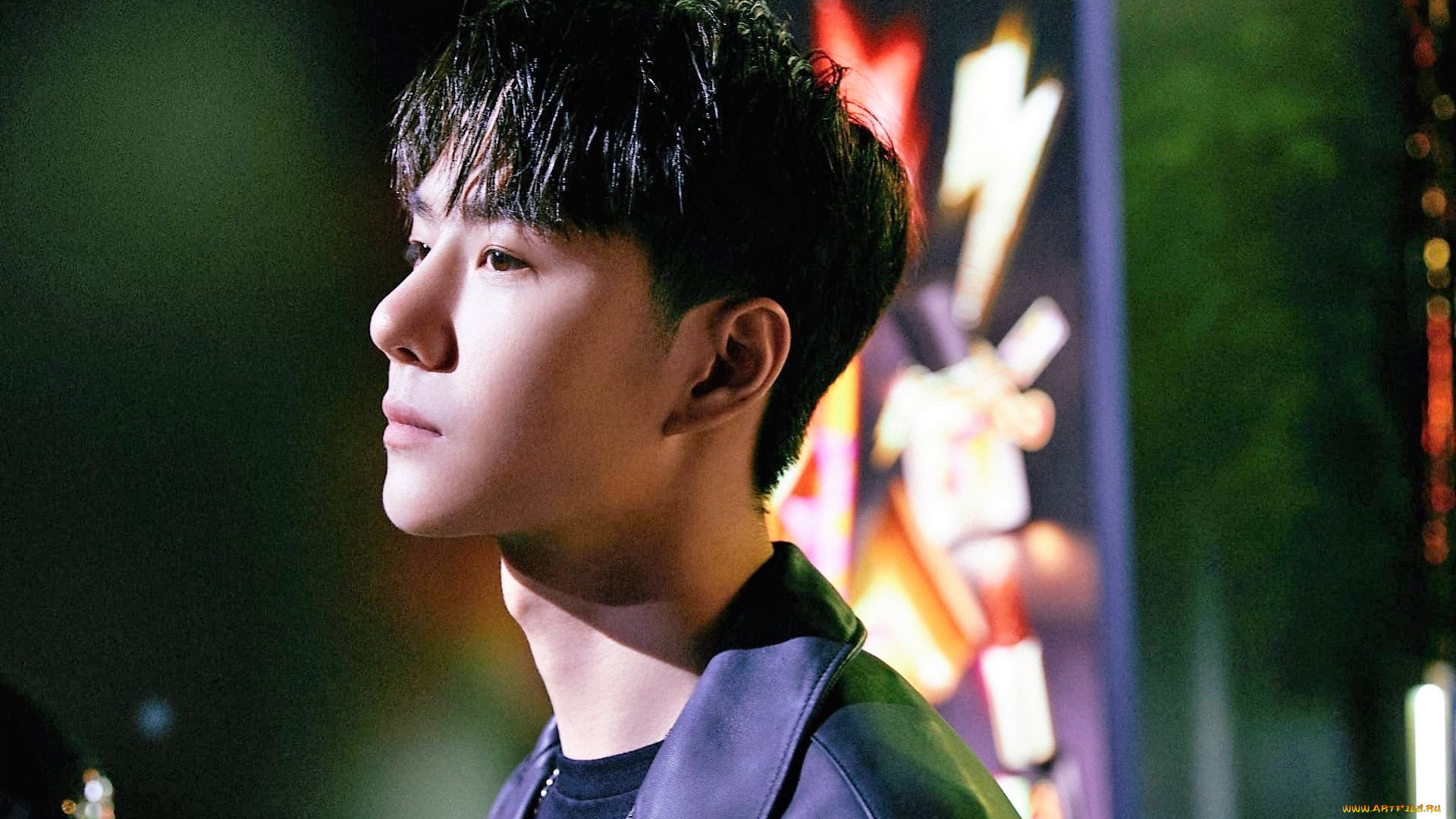 мужчины, wang, yi, bo, куртка, лицо