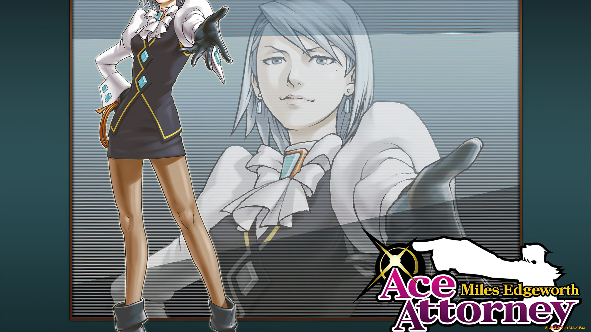 видео, игры, ace, attorney, , investigations, -, miles, edgeworth, девушка, жест
