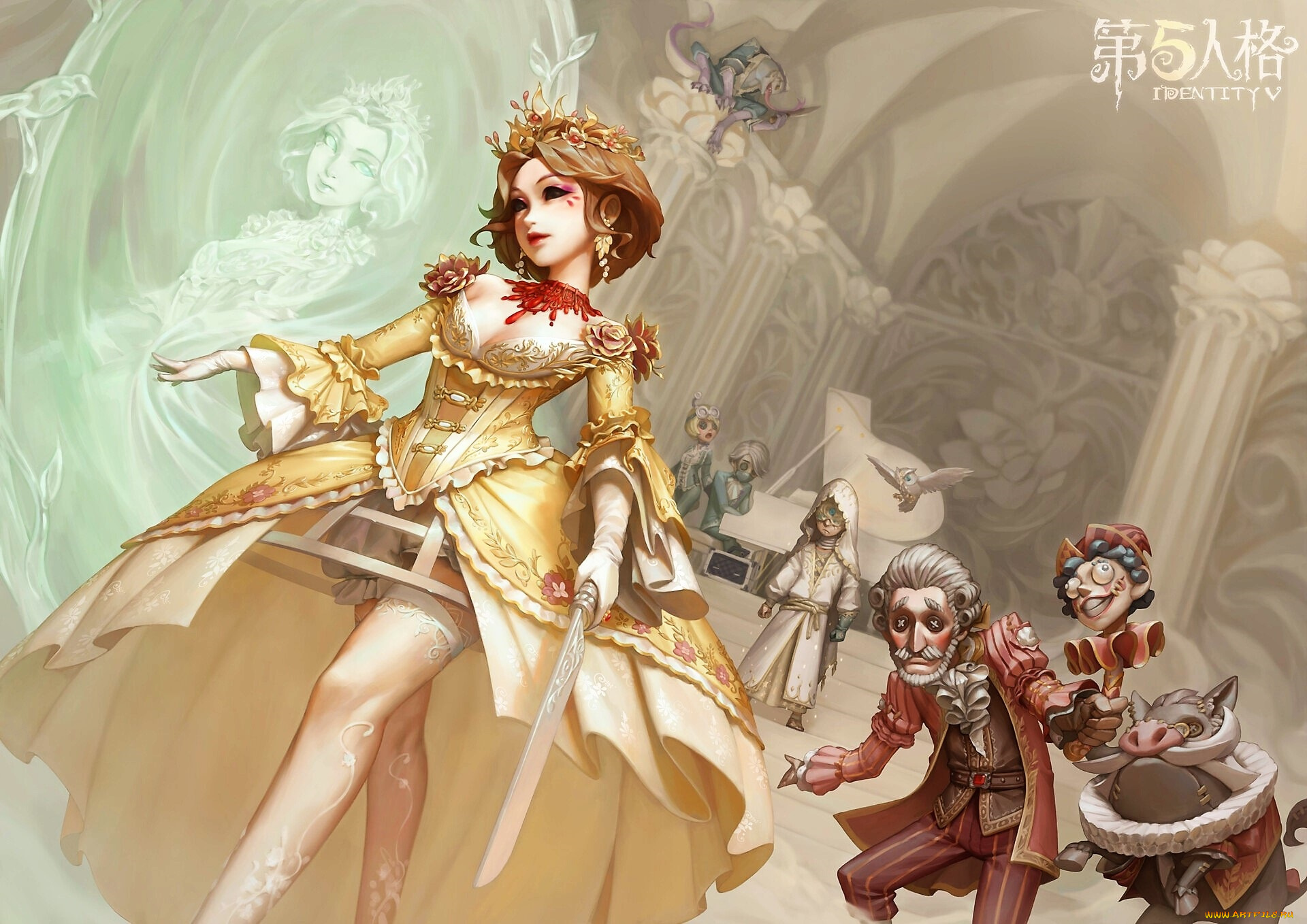 фэнтези, маги, , волшебники, девушка, меч, магия, куклы