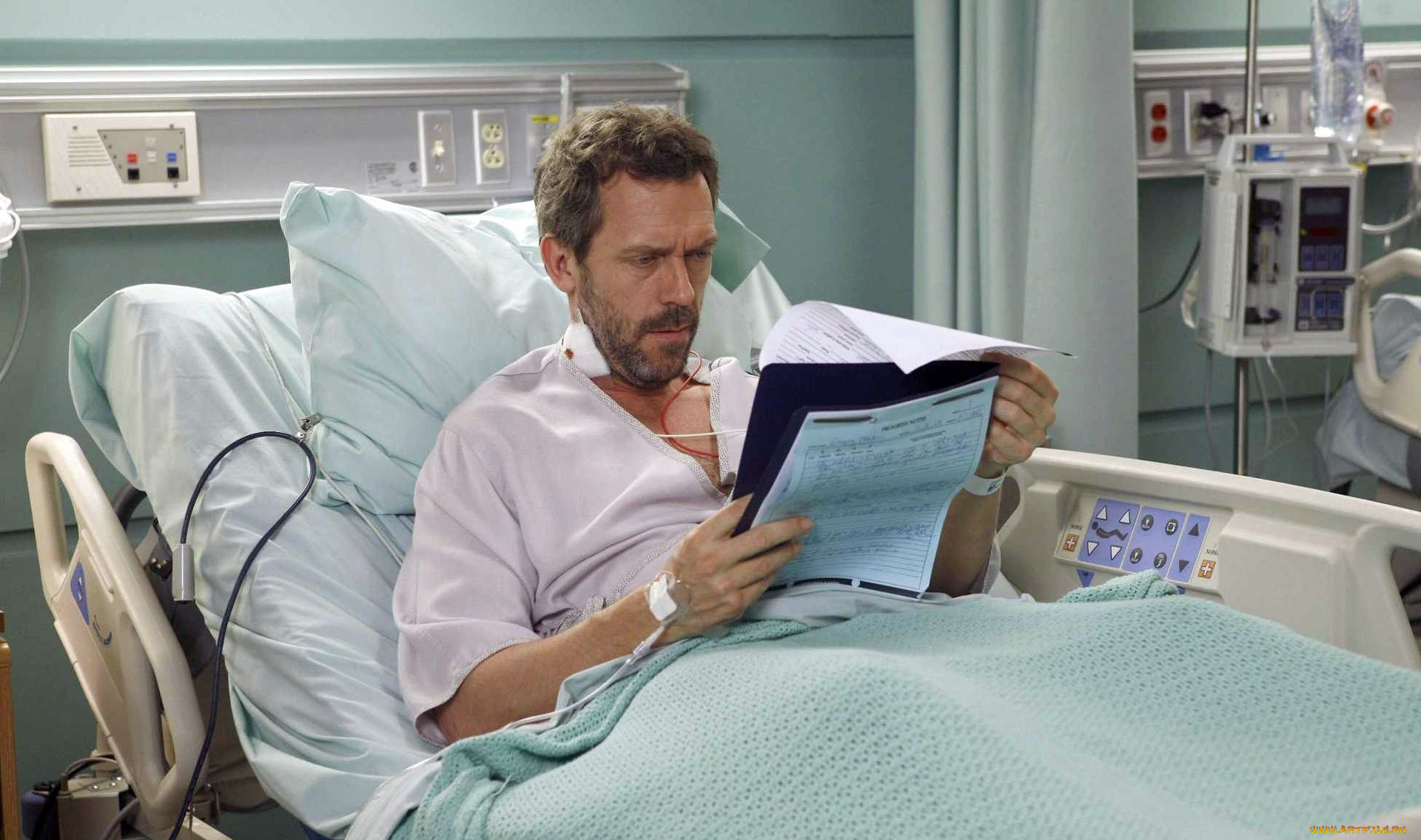 кино, фильмы, house, m, хаус, кровать, больница, бумаги